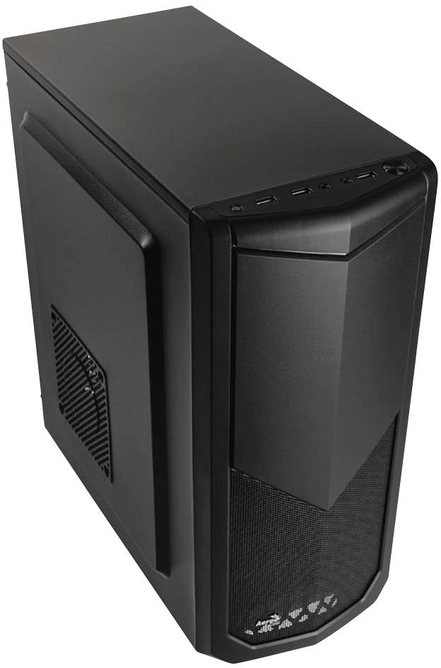 AeroCool Tomahawk Midi-Tower Gaming-Gehäuse Schwarz Integrierte Beleuchtung