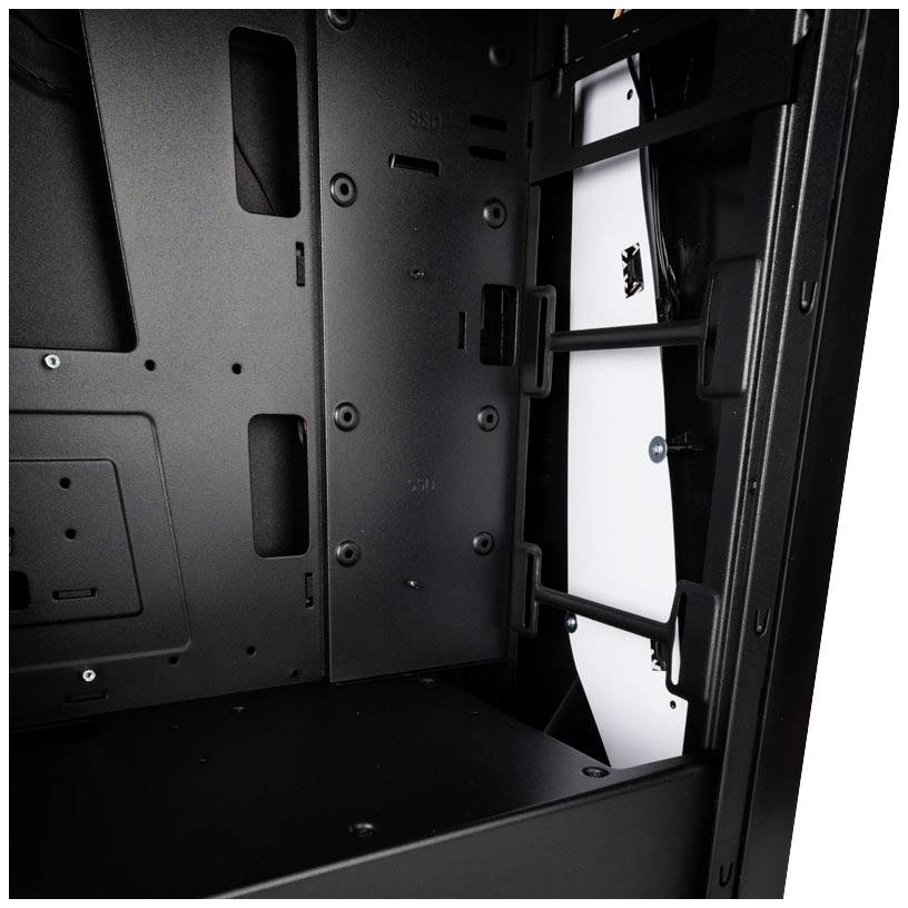 Kolink Quantum RGB Midi-Tower Gaming-Gehäuse Schwarz 1 Vorinstallierter LED Lüfter, Integrierte Beleuchtung, Staubfilter, Seitenfenster