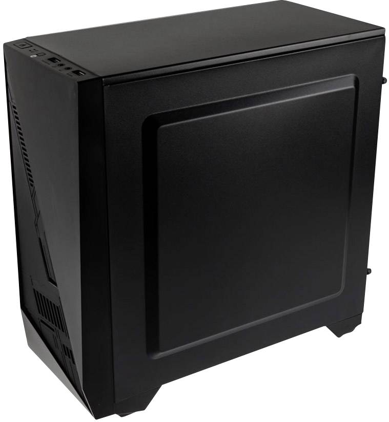 Kolink Inspire K2 A-RGB Midi-Tower Gaming-Gehäuse Schwarz 1 vorinstallierter Lüfter, Integrierte Beleuchtung, Seitenfenster