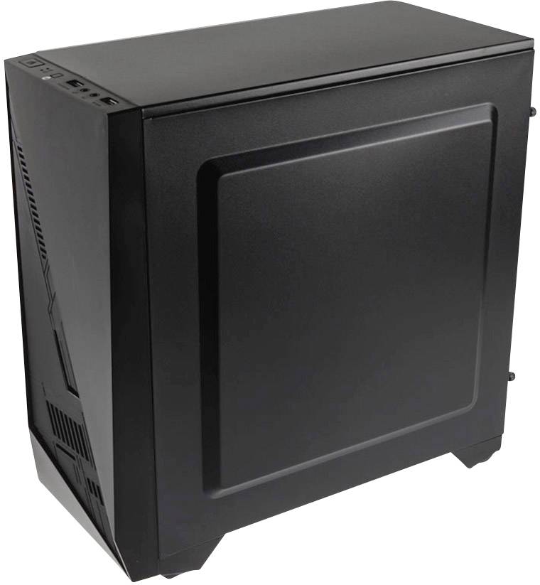 Kolink Inspire K2 A-RGB Midi-Tower Gaming-Gehäuse Schwarz 1 vorinstallierter Lüfter, Integrierte Beleuchtung, Seitenfenster