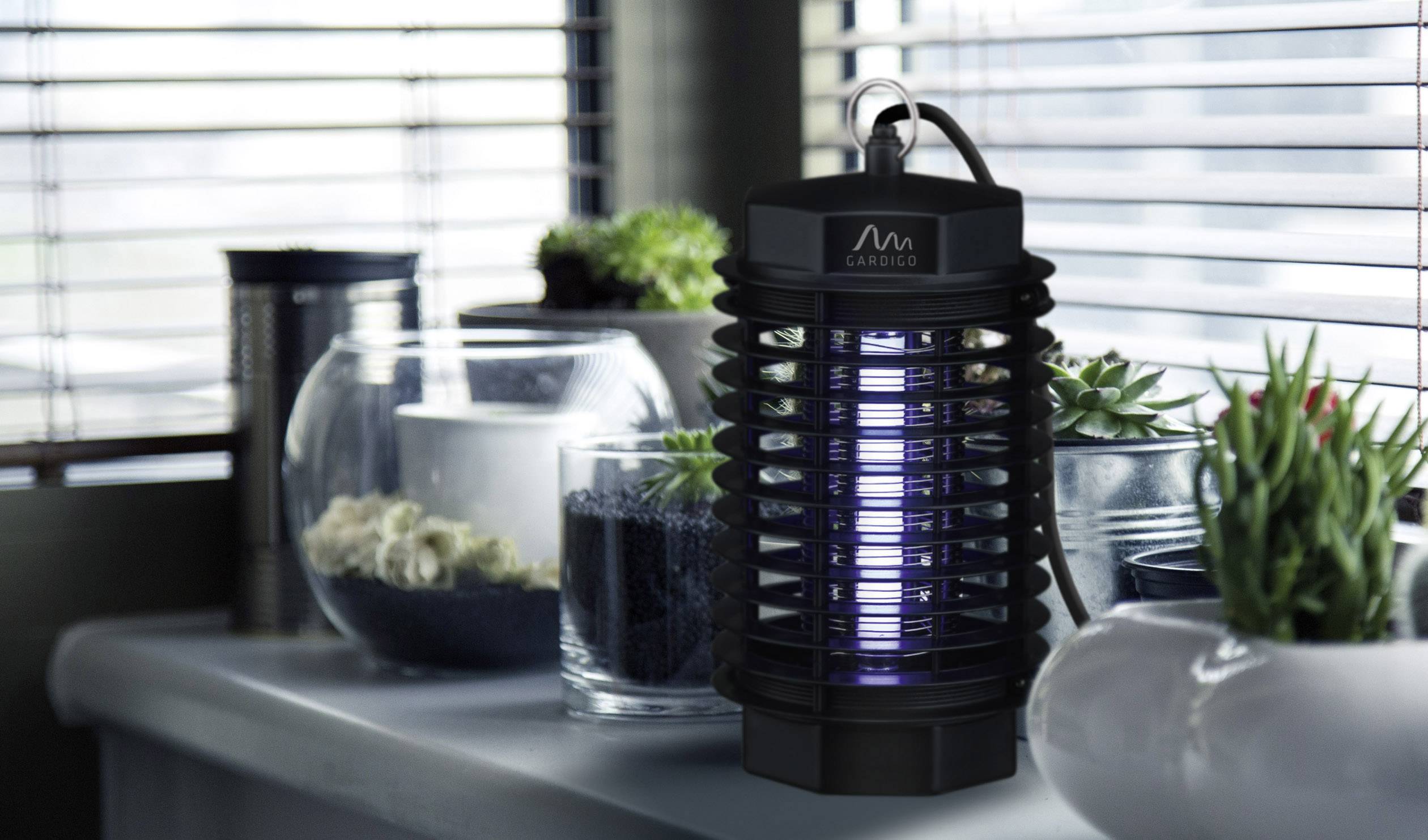 Gardigo Jr.50 62302 UV-Insektenfänger UV-Licht, Stromgitter 4W (Ø x H) 120mm x 238mm Schwarz 1St.