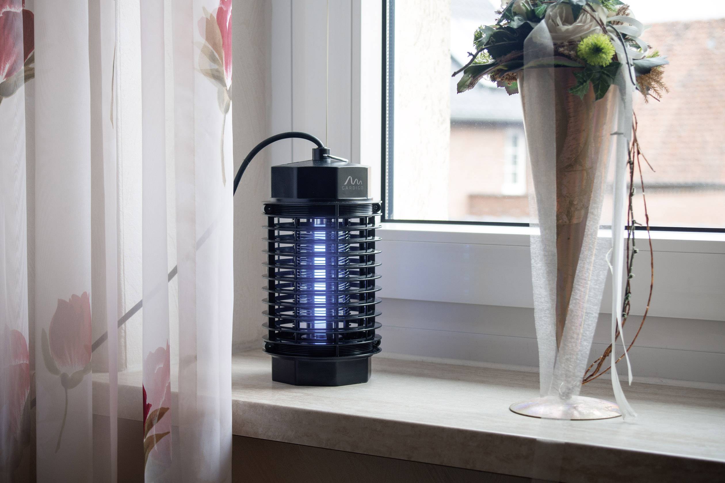 Gardigo Jr.50 62302 UV-Insektenfänger UV-Licht, Stromgitter 4W (Ø x H) 120mm x 238mm Schwarz 1St.