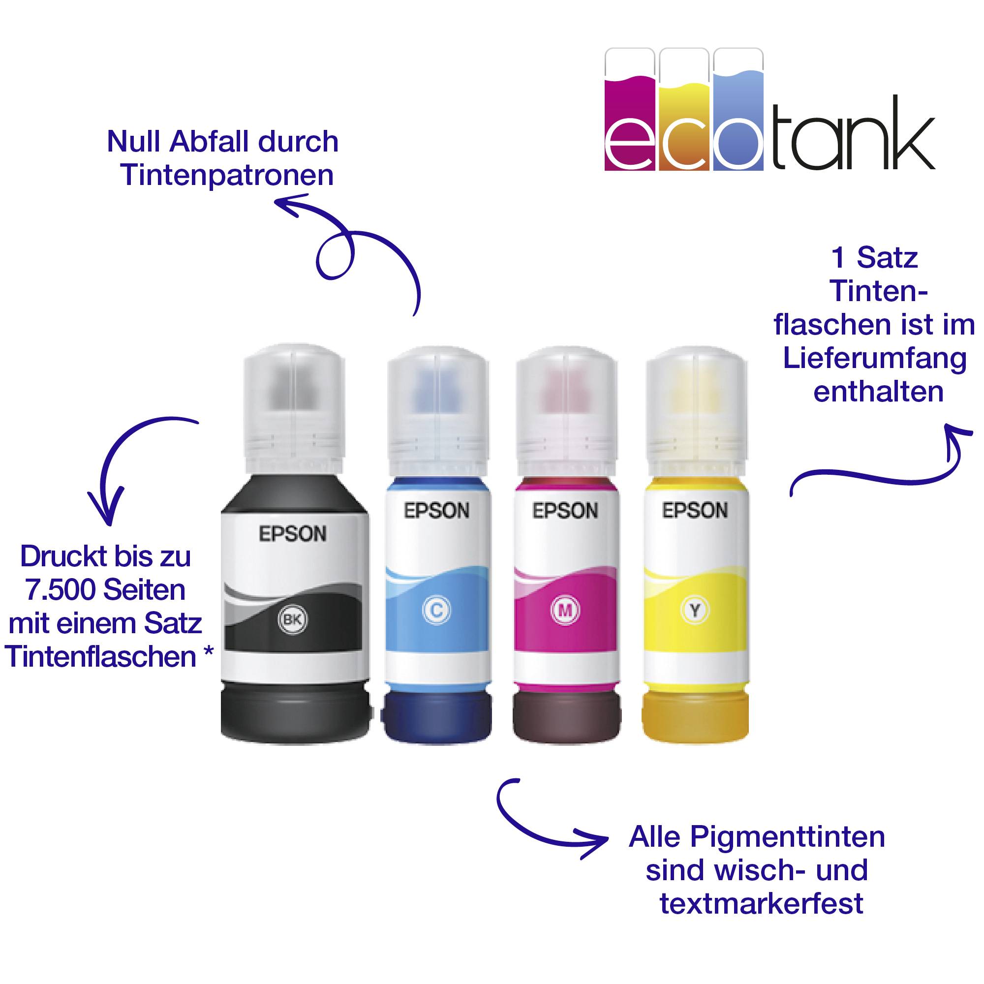 Epson EcoTank ET-16650 Multifunktionsdrucker Tintenstrahl Farbe A3, A3+ Drucker, Scanner, Kopierer, Fax Tintentank-System, LAN, WLAN, ADF