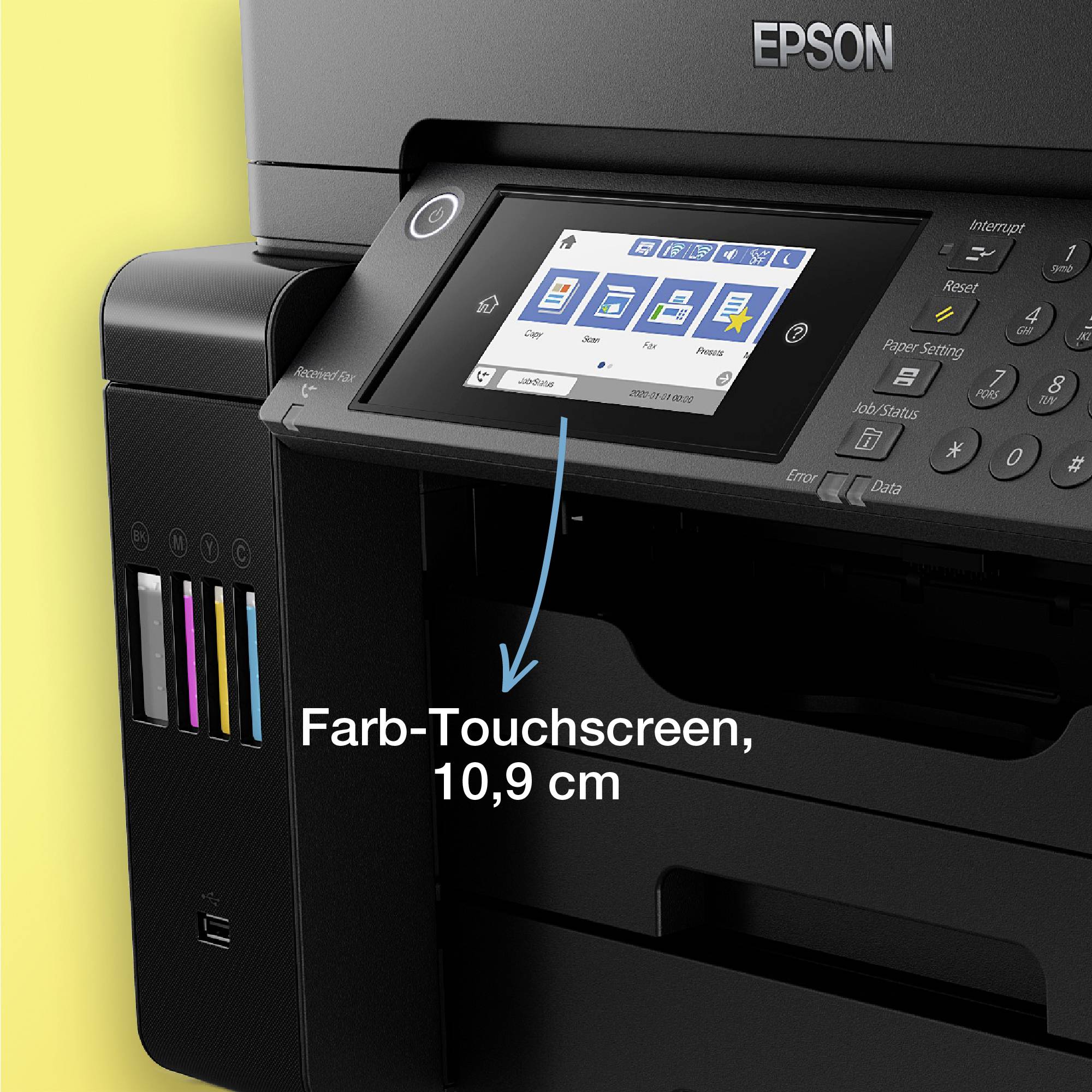 Epson EcoTank ET-16650 Multifunktionsdrucker Tintenstrahl Farbe A3, A3+ Drucker, Scanner, Kopierer, Fax Tintentank-System, LAN, WLAN, ADF