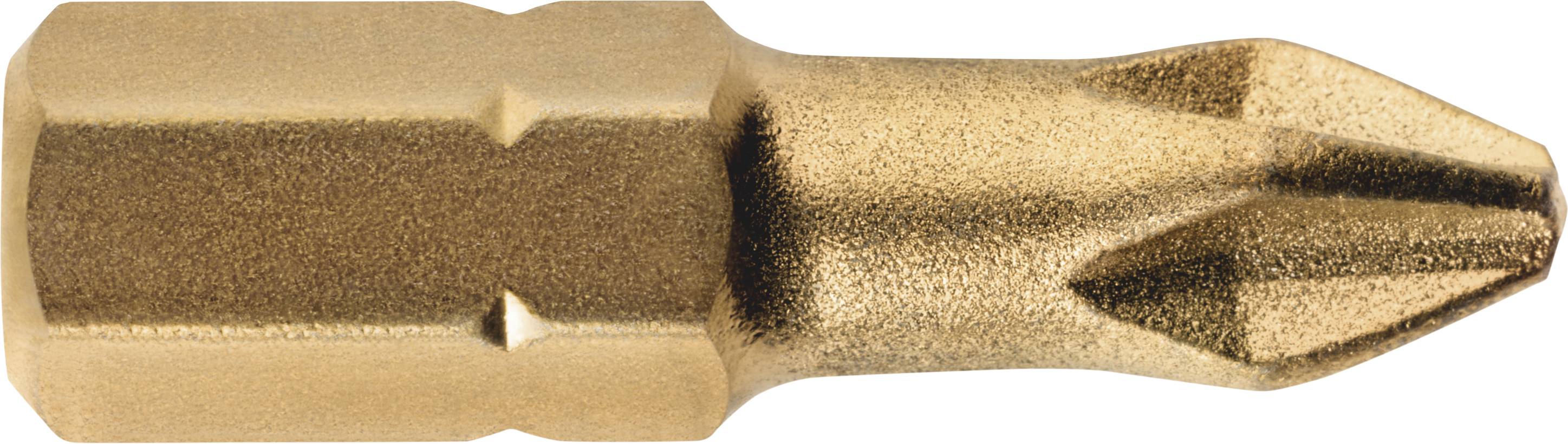 Kreuzschlitz-Bit aus Metall, robust und stark, geeignet für Schraubarbeiten in verschiedenen Anwendungen.