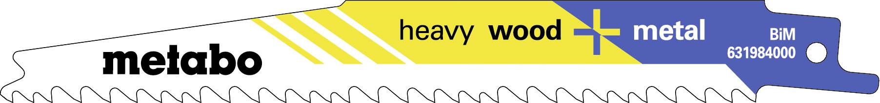 Sägeblatt für Stichsägen der Marke Metabo, geeignet für schwere Holz- und Metallarbeiten.