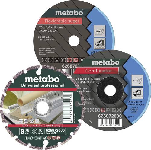 Metabo 626879000 Trennscheibe gerade 76 mm 3 St.