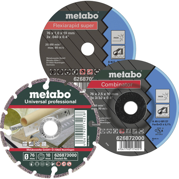 Metabo 626879000 Trennscheibe gerade 76mm 3St.