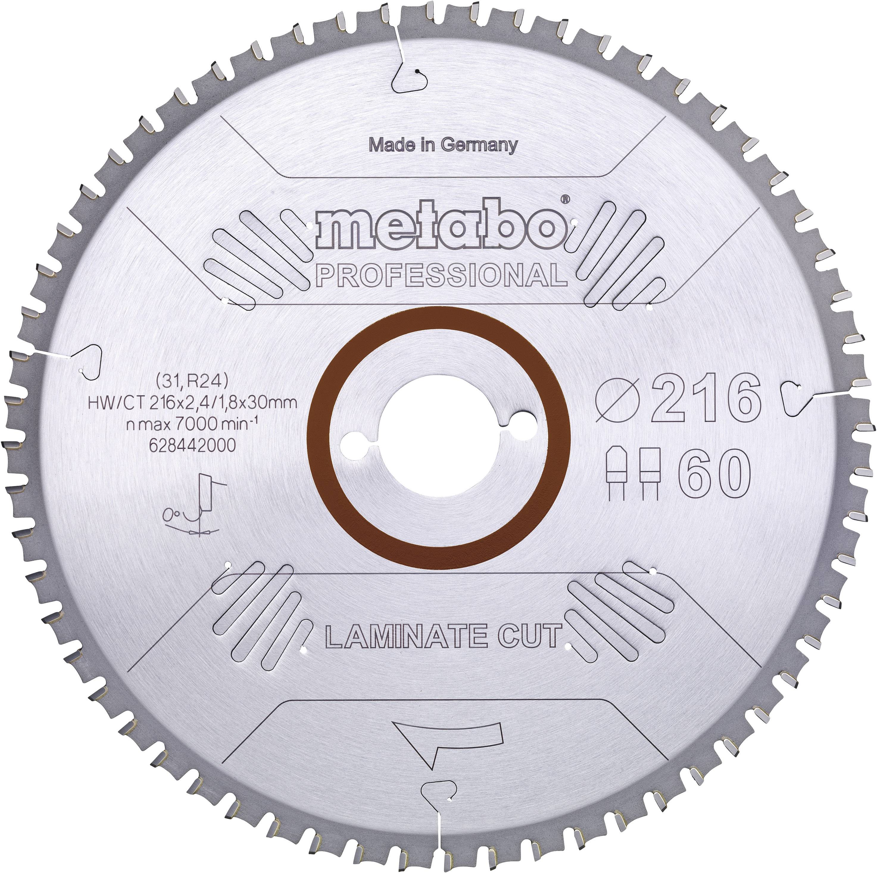 Metabo LAMINATE CUT PROFESSIONAL 628446000 Kreissägeblatt 254 x 30 x 2 mm Zähneanzahl: 66 1 St.