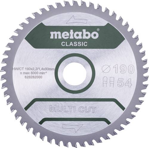 Metabo MULTI CUT CLASSIC 628661000 Kreissägeblatt 165 x 20 x 1.4 mm Zähneanzahl: 42 1 St.