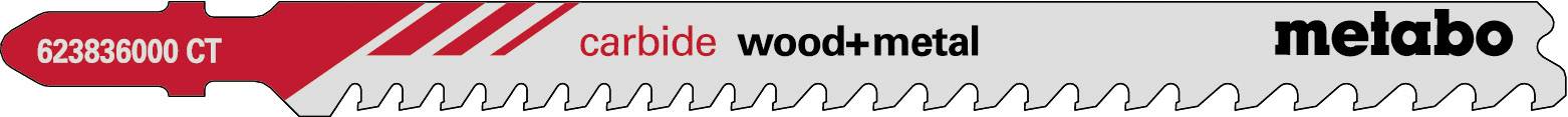 Metabo 623836000 Stichsägeblätter CARBIDE WOOD + METAL 3 St.
