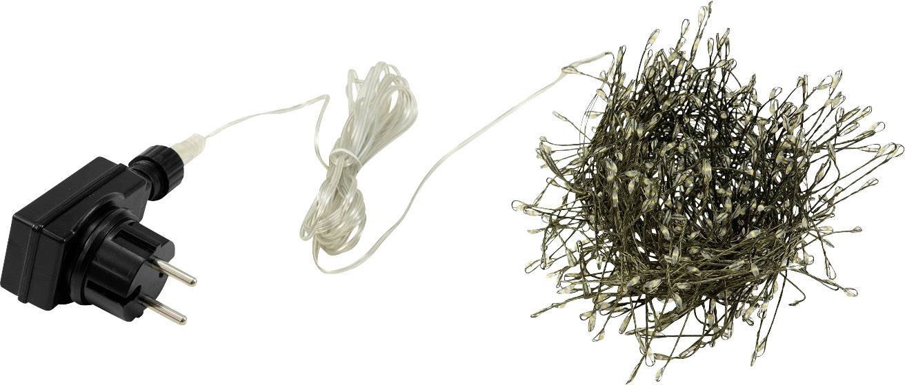 Eurolite 50499260 Büschellichterkette Innen/Außen netzbetrieben Anzahl Leuchtmittel 500 LED Warmweiß Beleuchtete Länge: 5 m