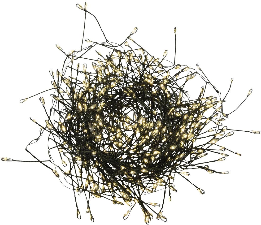 Eurolite 50499260 Büschellichterkette Innen/Außen netzbetrieben Anzahl Leuchtmittel 500 LED Warmweiß Beleuchtete Länge: 5 m