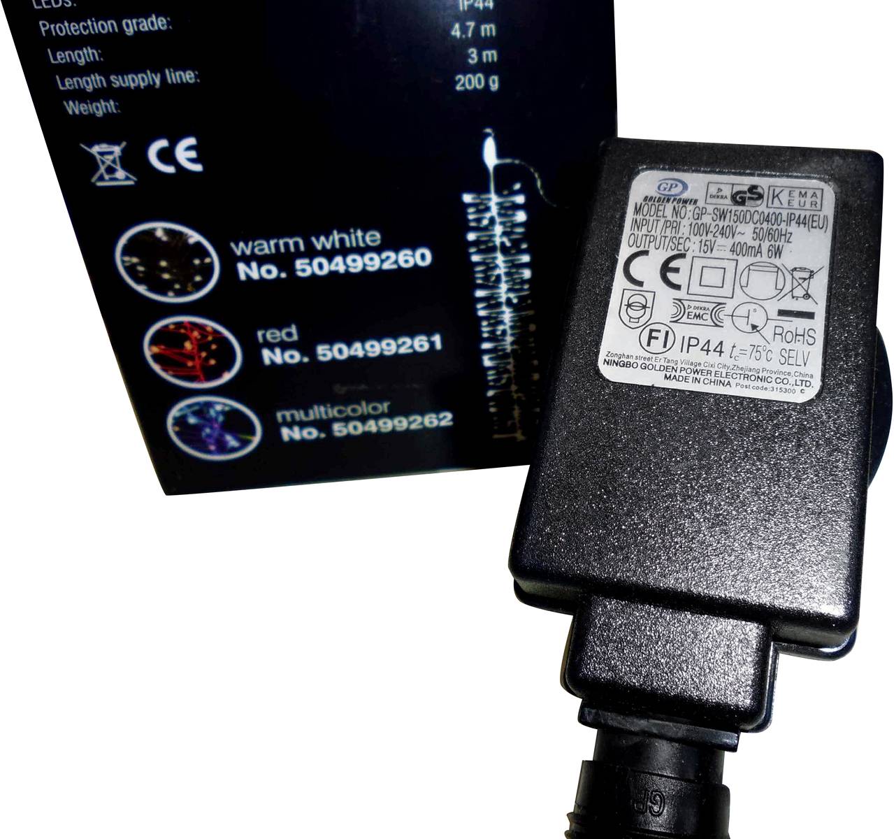 Eurolite 50499260 Büschellichterkette Innen/Außen netzbetrieben Anzahl Leuchtmittel 500 LED Warmweiß Beleuchtete Länge: 5 m