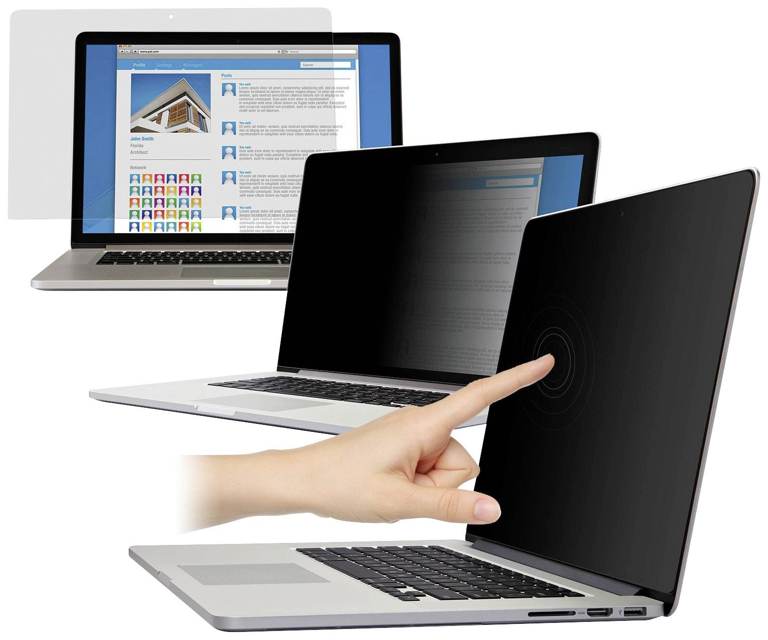 V7 Videoseven Blickschutzfolie Notebook 35,6 cm (14") Bildformat: 16:9, 16:9 PS140W9