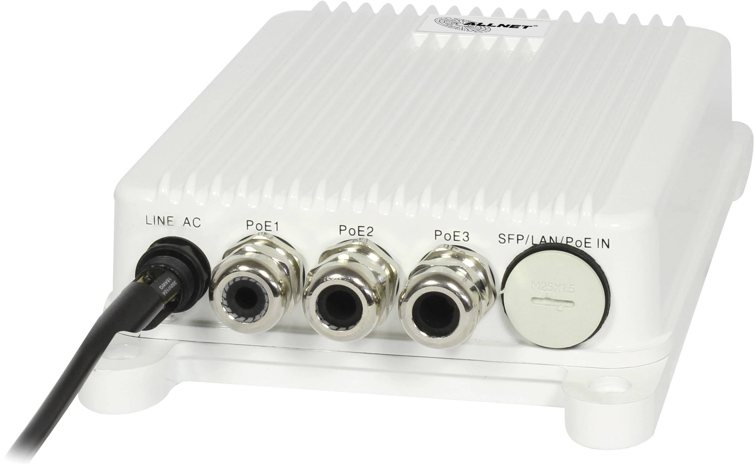 Allnet ALL-SGO8103P Netzwerk Switch 3 Port PoE-Funktion