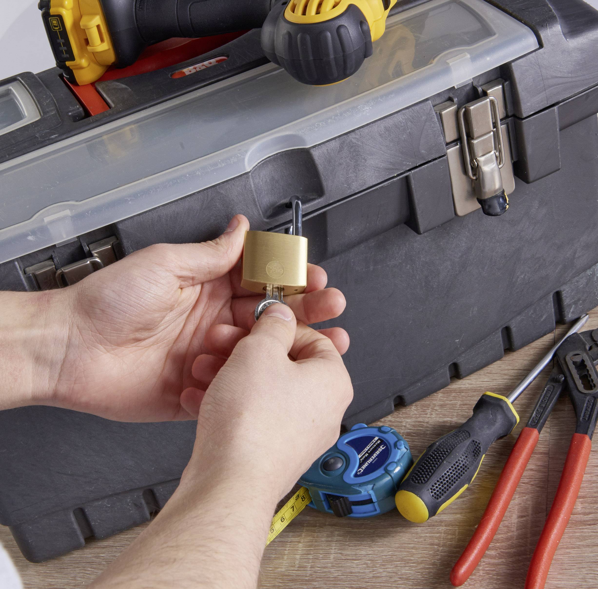 YALE Y110B/30/115/2 Vorhängeschloss 30mm gleichschließend Schlüsselschloss