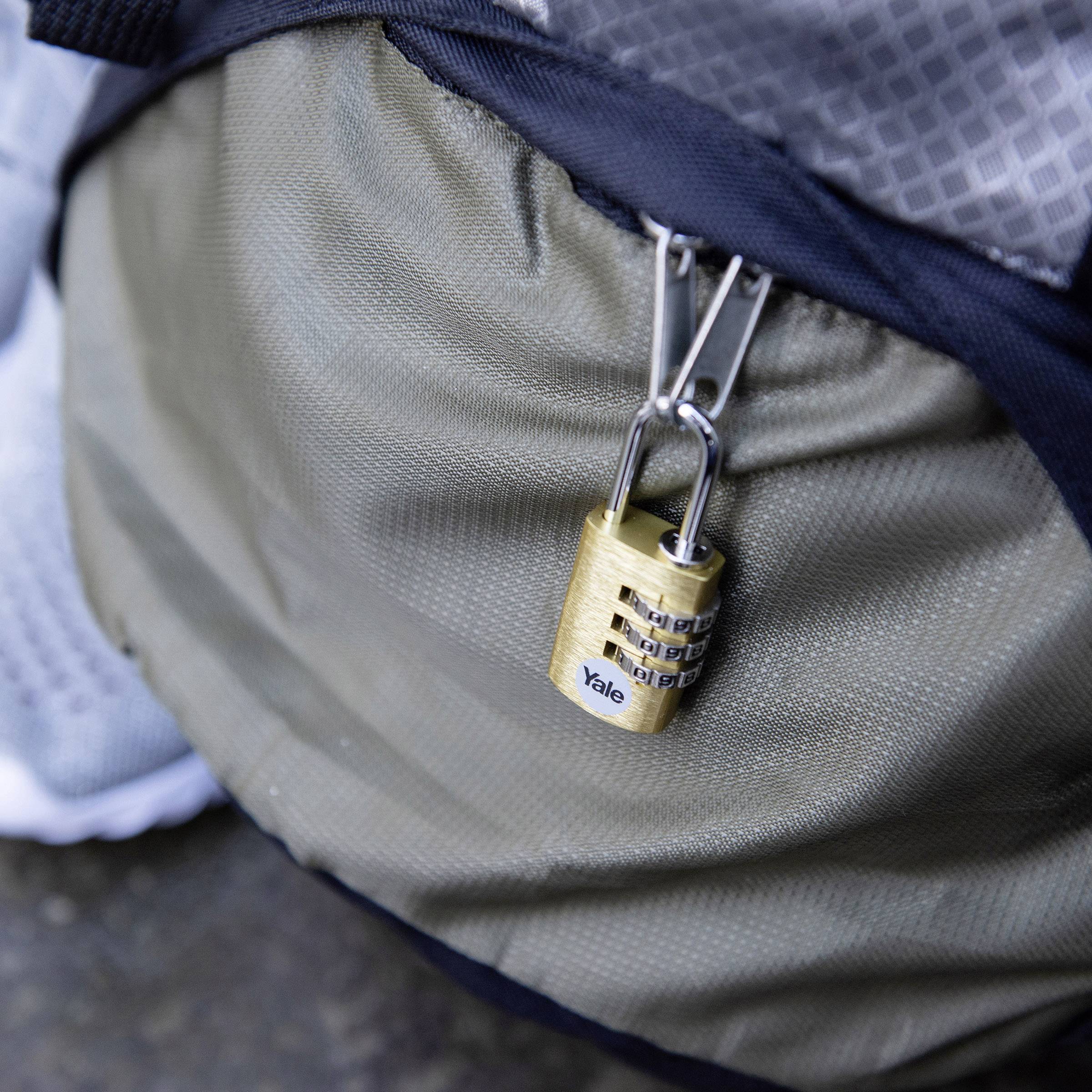 YALE YE3CB/20/121/1/GO Vorhängeschloss 20mm Gold Zahlenschloss