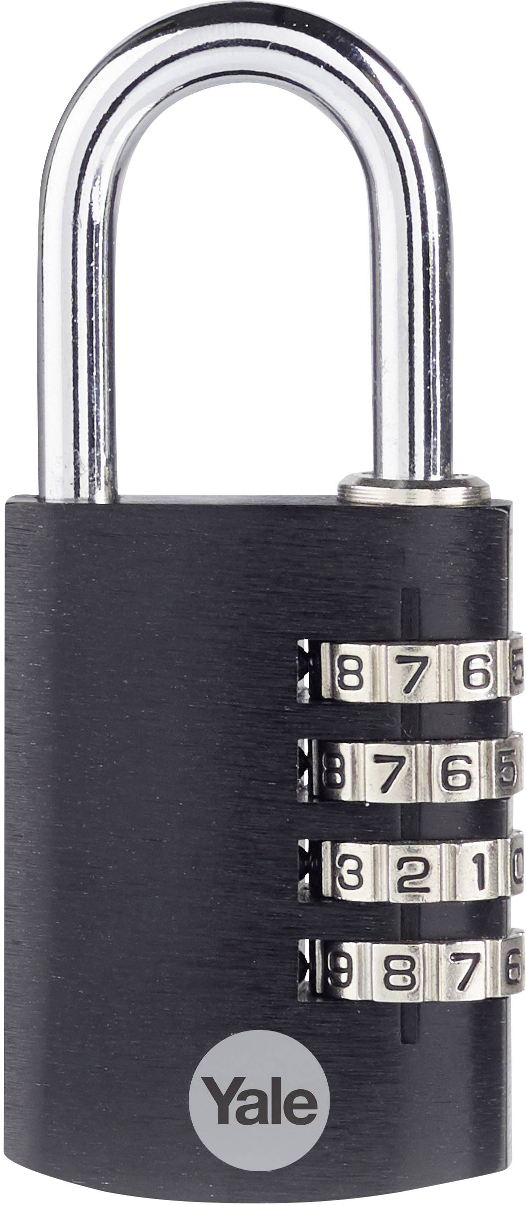 YALE YE3CB/38/131/1/BK Vorhängeschloss 38mm Schwarz Zahlenschloss