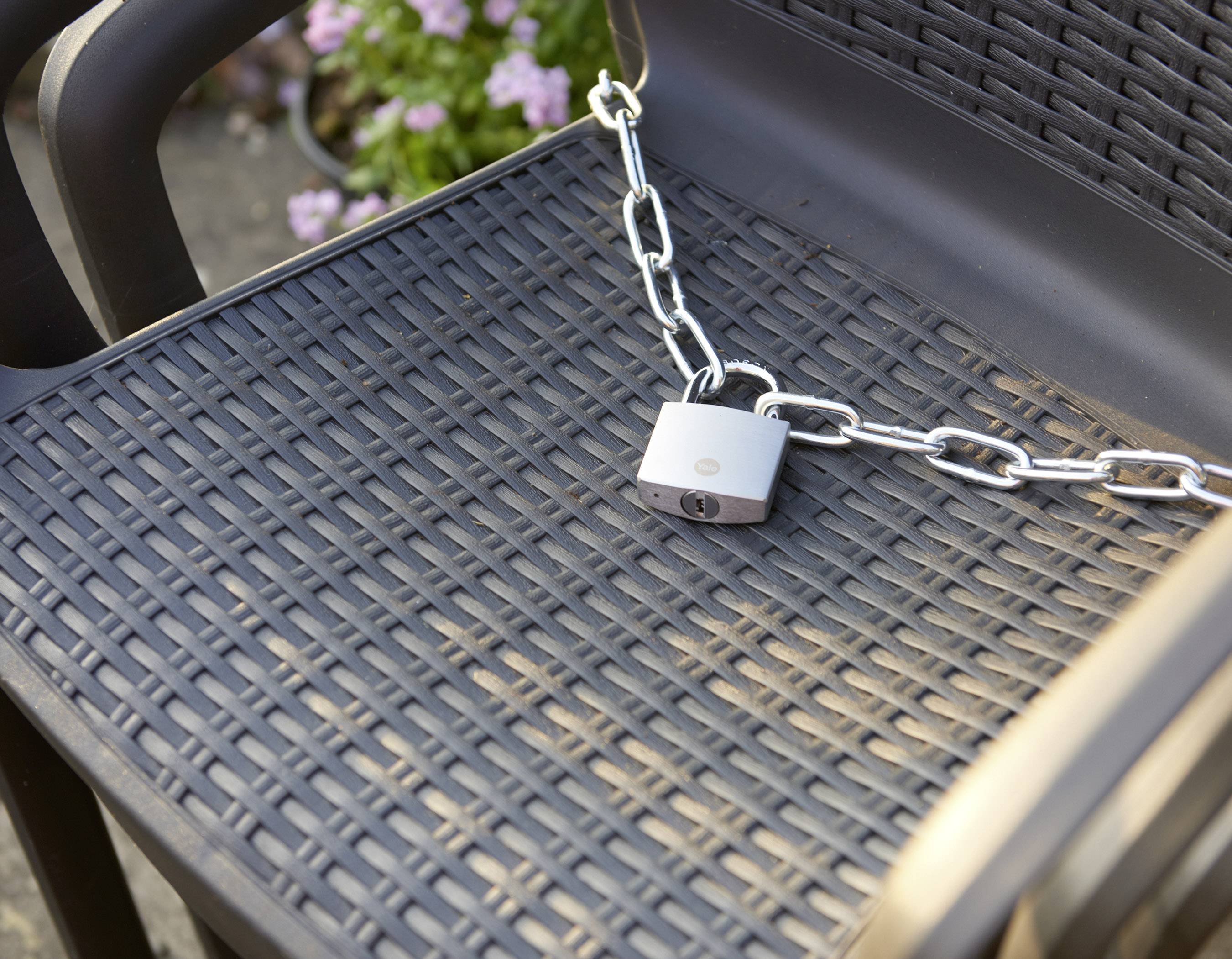 YALE Y120B/40/125/1 Vorhängeschloss 40mm Silber Schlüsselschloss