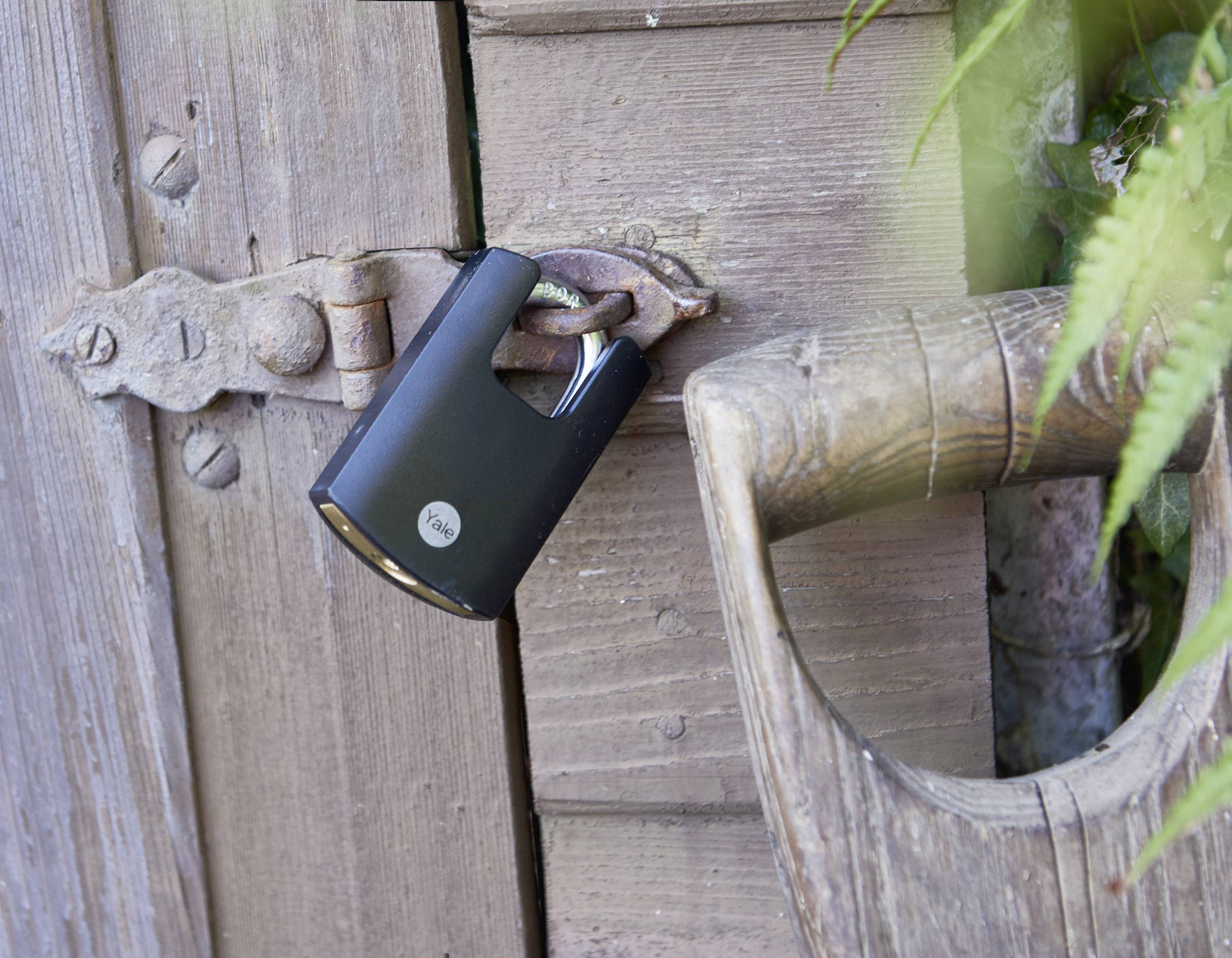 YALE Y121B/40/125/1 Vorhängeschloss 50mm Schwarz Schlüsselschloss