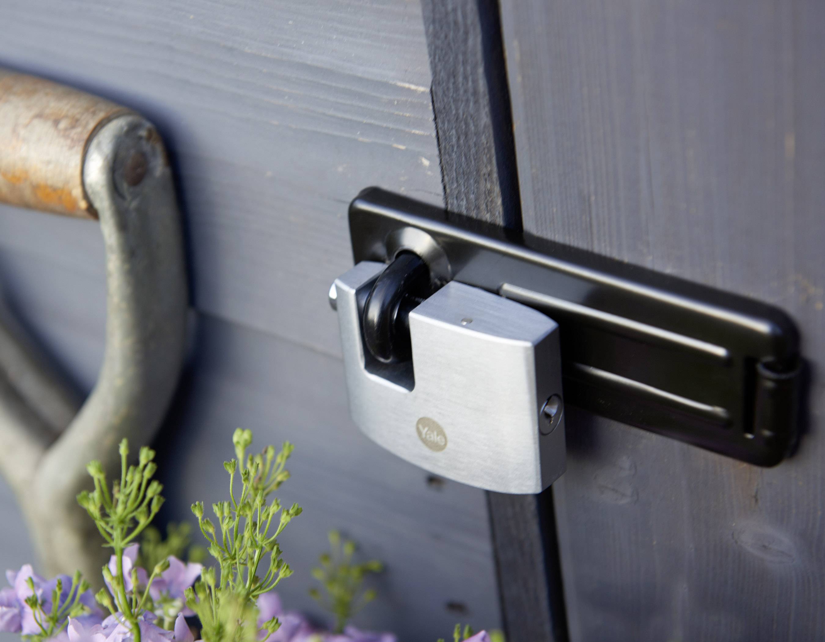 YALE Y124B/60/110/1 Vorhängeschloss 60mm Silber Schlüsselschloss