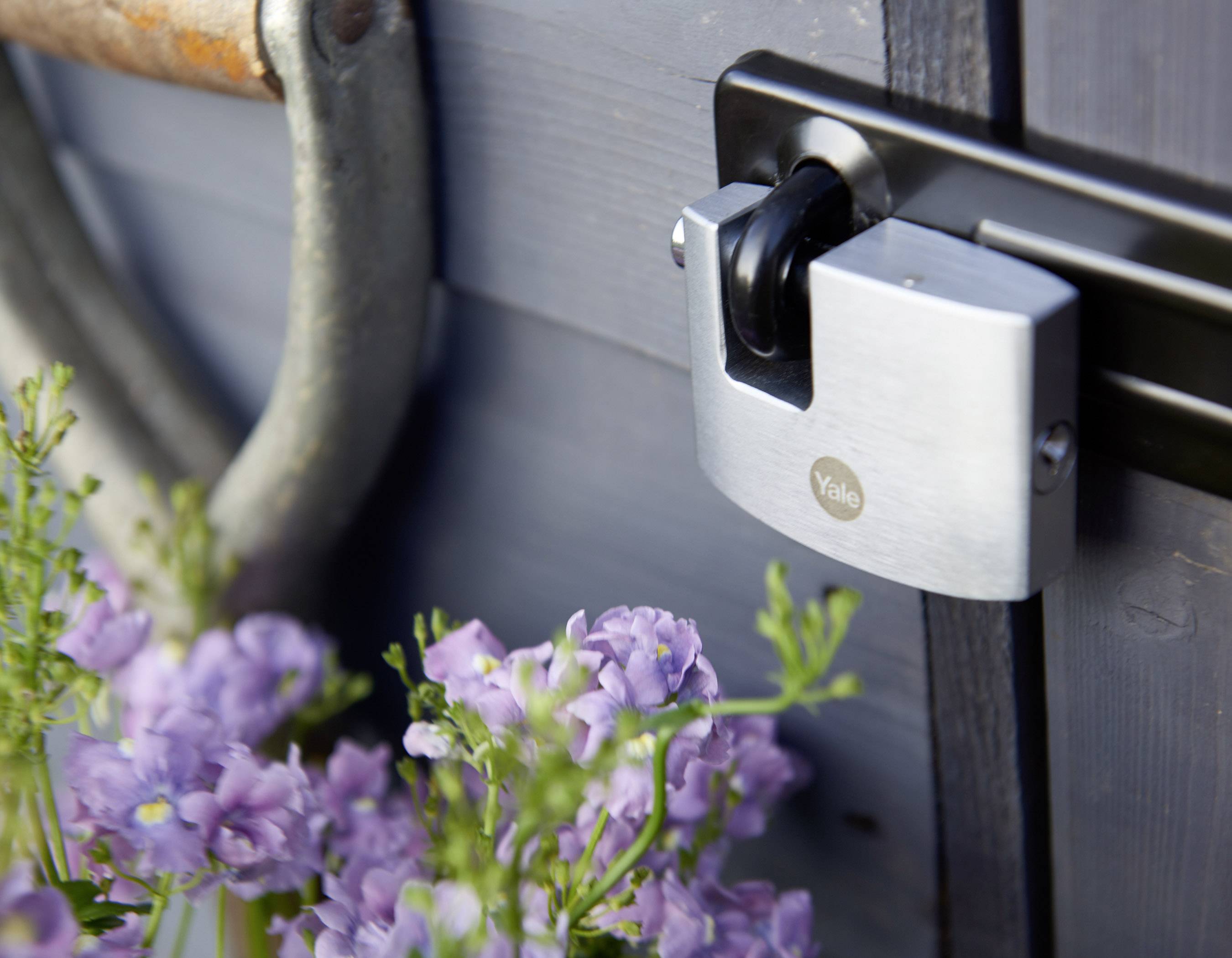 YALE Y124B/60/110/1 Vorhängeschloss 60mm Silber Schlüsselschloss