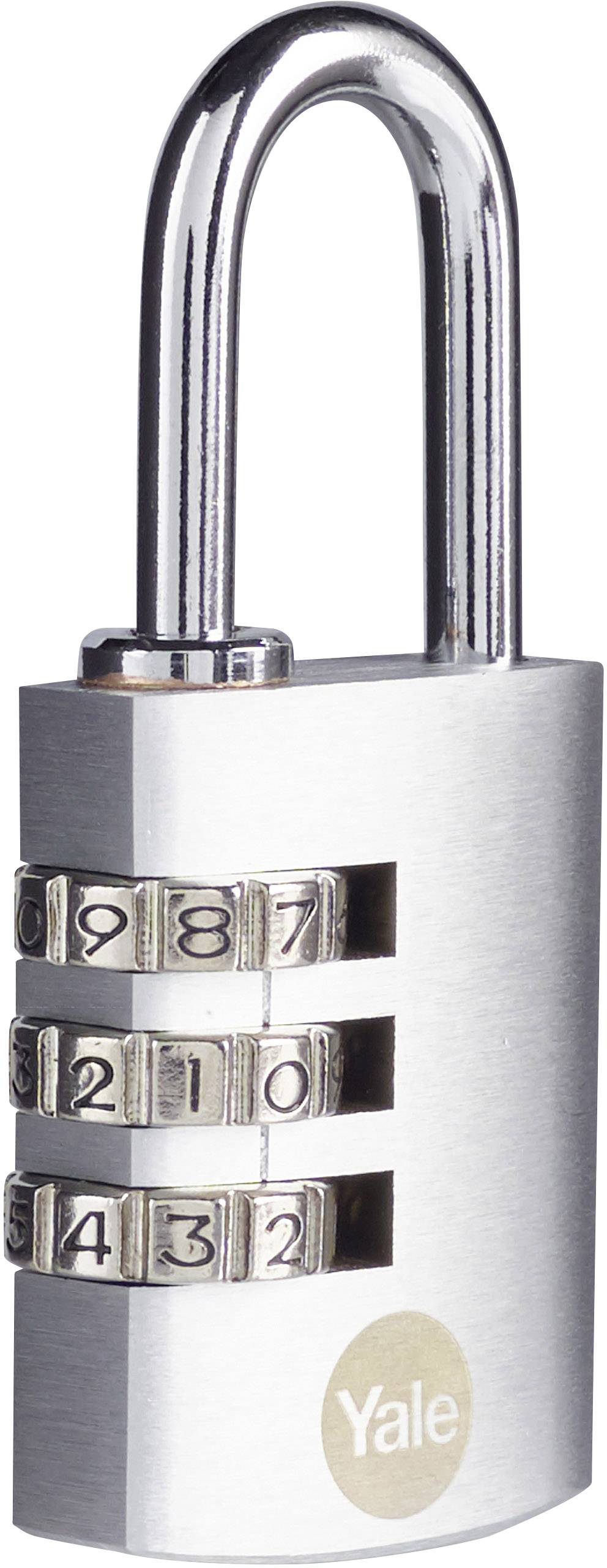 YALE Y151B/30/125/1 Vorhängeschloss 30 mm Silber Zahlenschloss