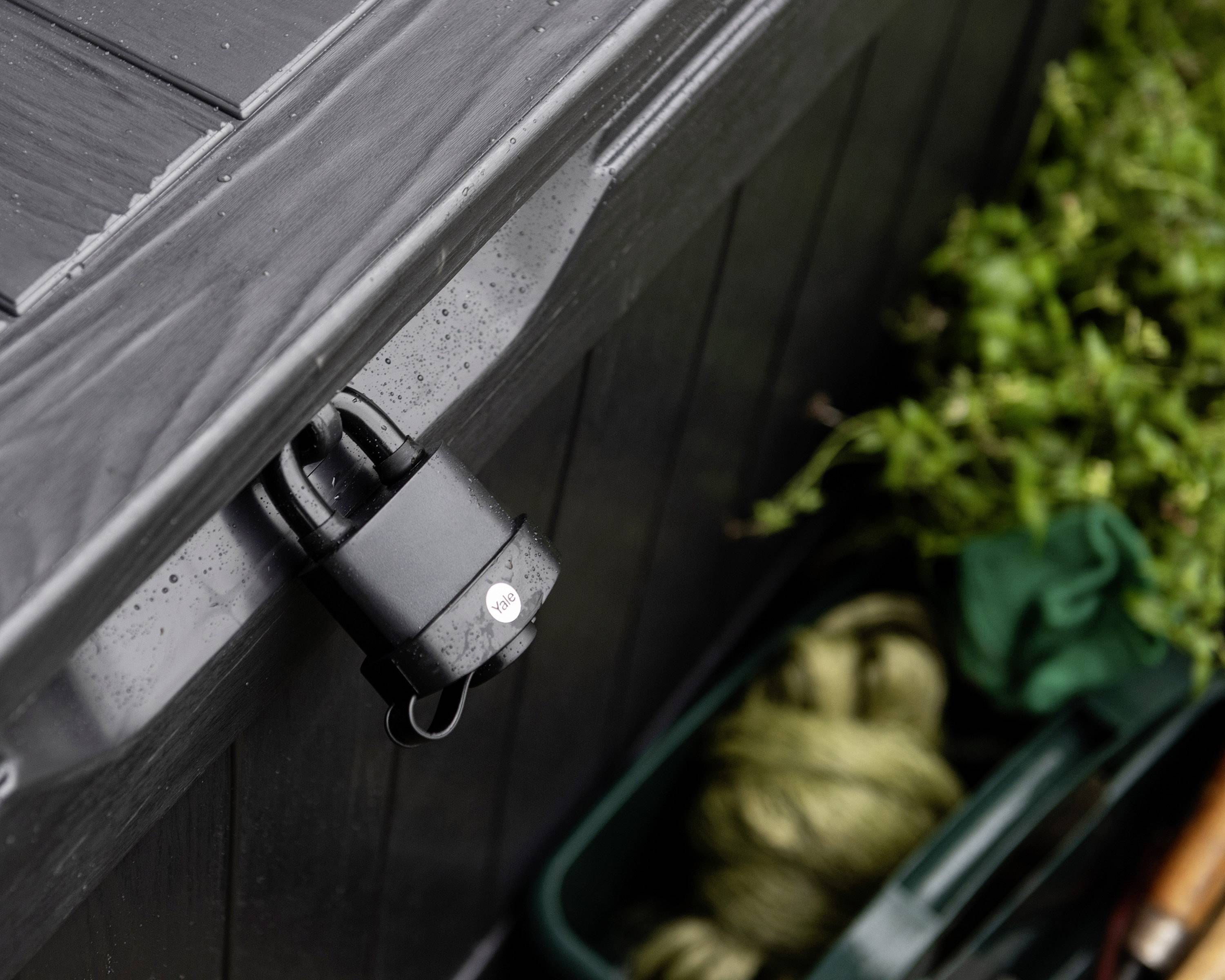 YALE Y220B/51/118/1 Vorhängeschloss 51 mm Schwarz Schlüsselschloss