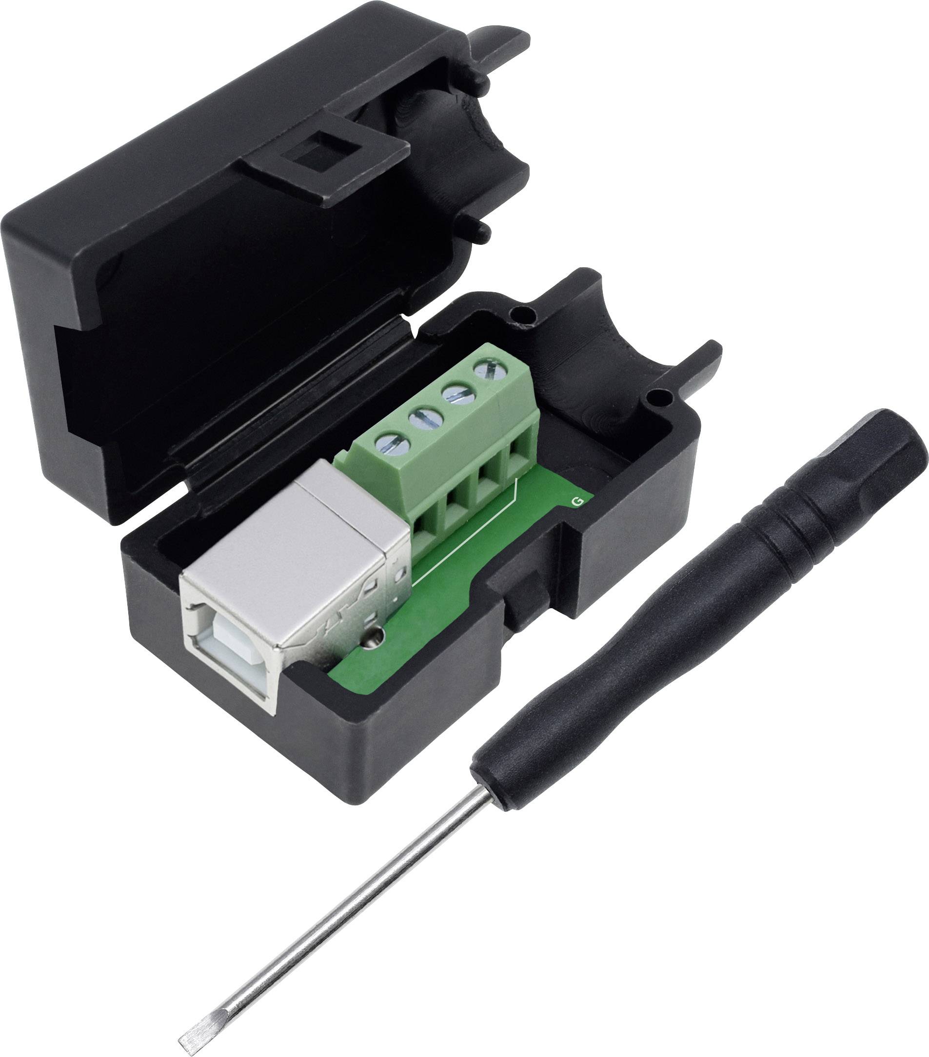 Quadrios USB 2.0 Modular-Buchsen Set, Typ B Buchse, gerade 2001C203 Inhalt: 1St.