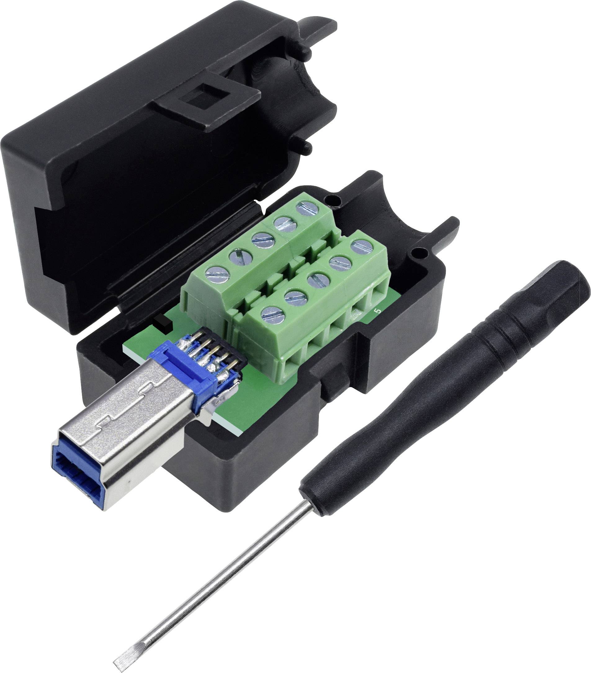 Quadrios USB 3.0 Modular-Stecker Set, Typ B Stecker, gerade 2001C204 Inhalt: 1 St.