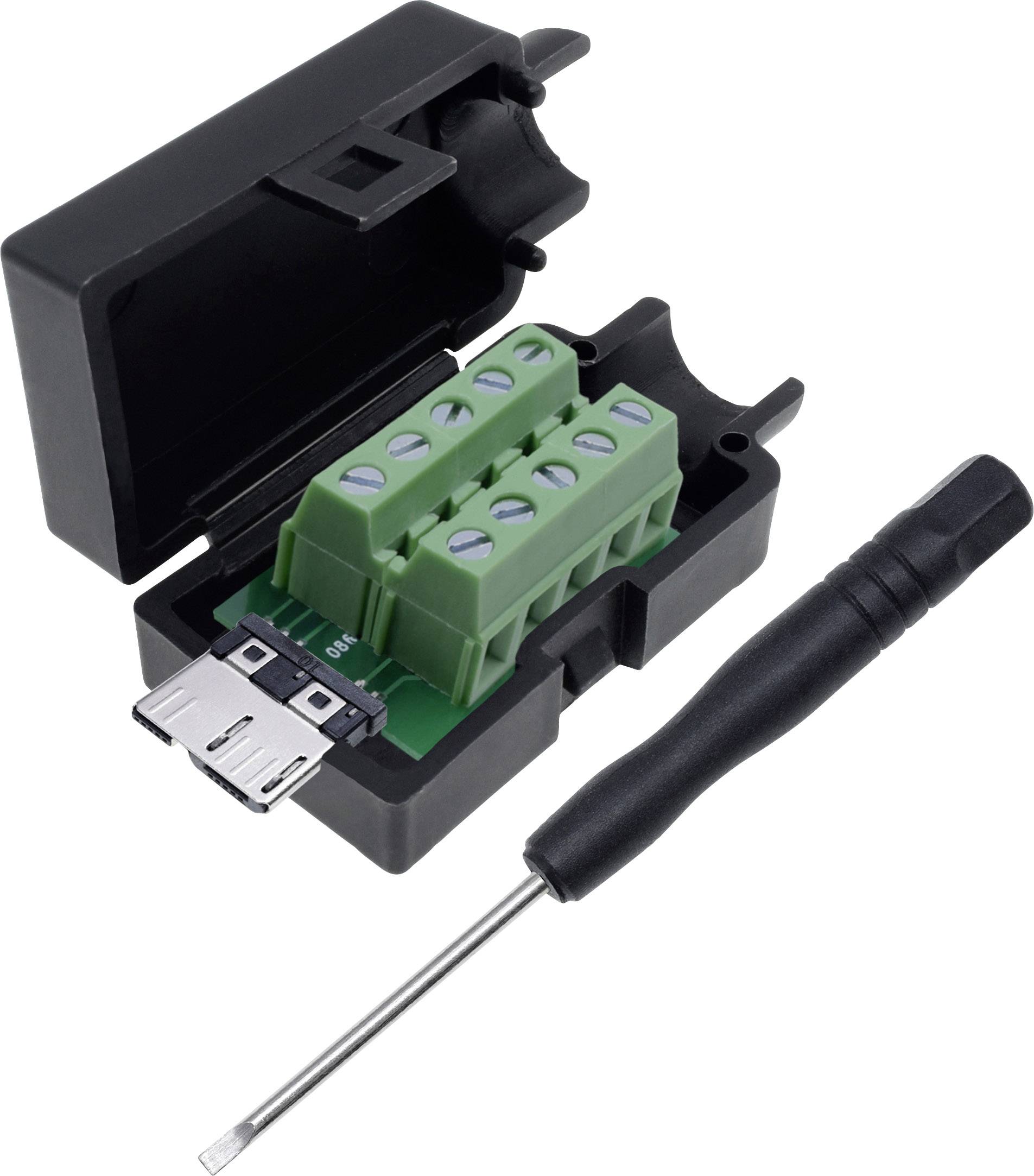 Quadrios Micro-USB 3.0 Modular-Stecker Set, Typ B Stecker, gerade 2001C212 Inhalt: 1St.