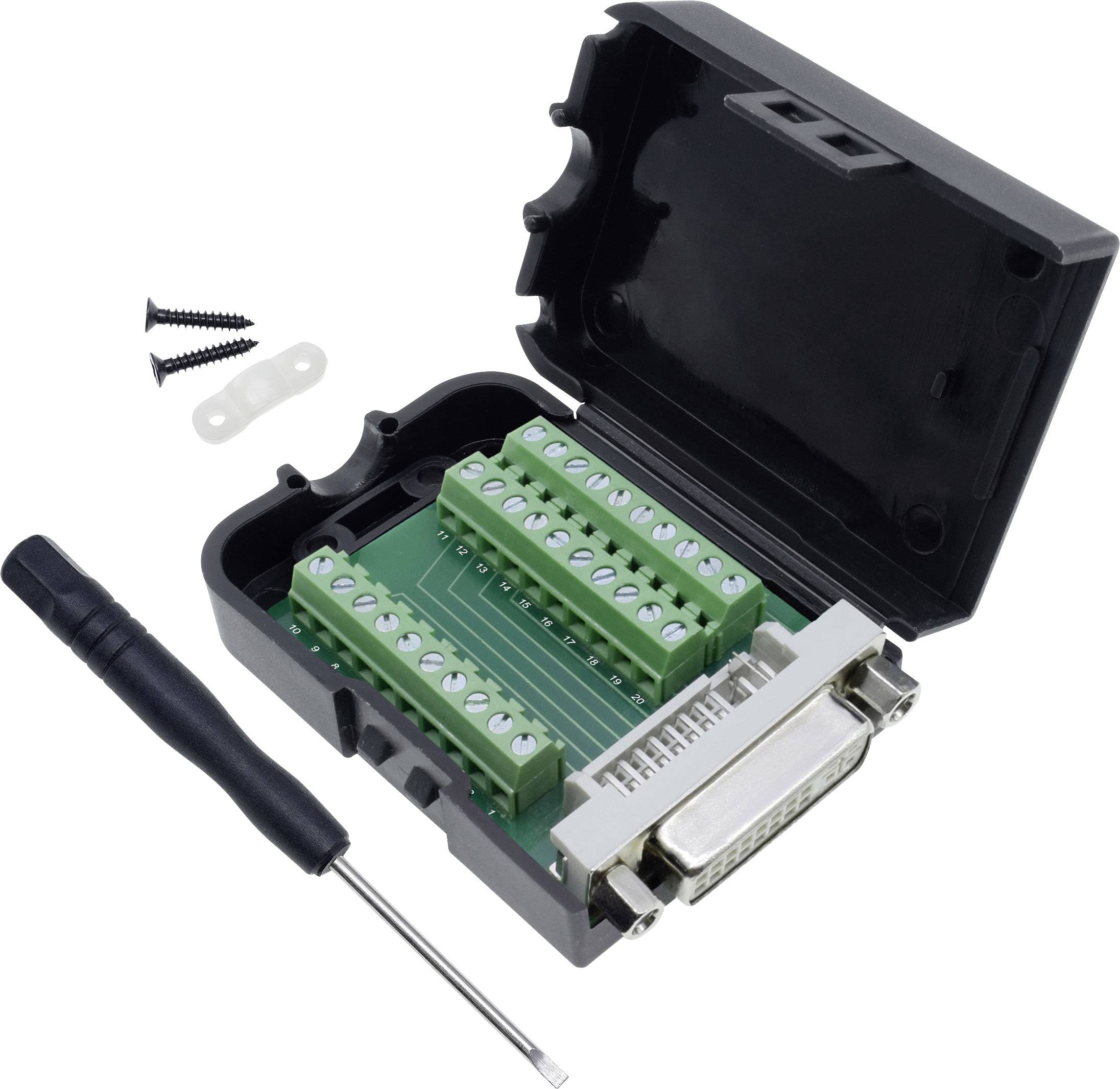 Quadrios 2001C227 DVI-Steckverbinder Buchse, gerade Polzahl: 30 Schwarz 1St.