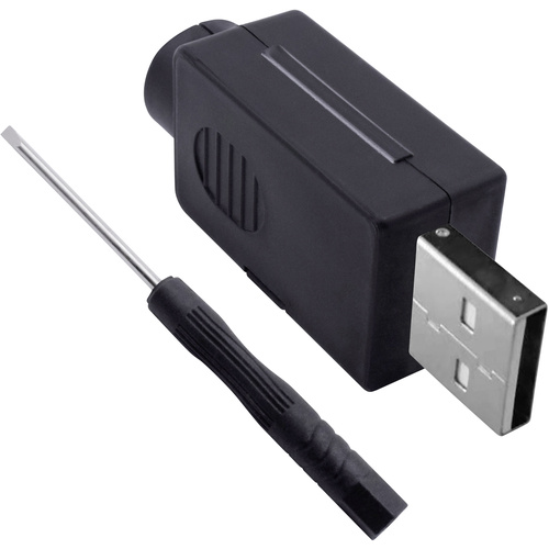 Quadrios USB 2.0 Modular-Stecker Set, Typ A Stecker, gerade 2001C198 Inhalt: 1 St.