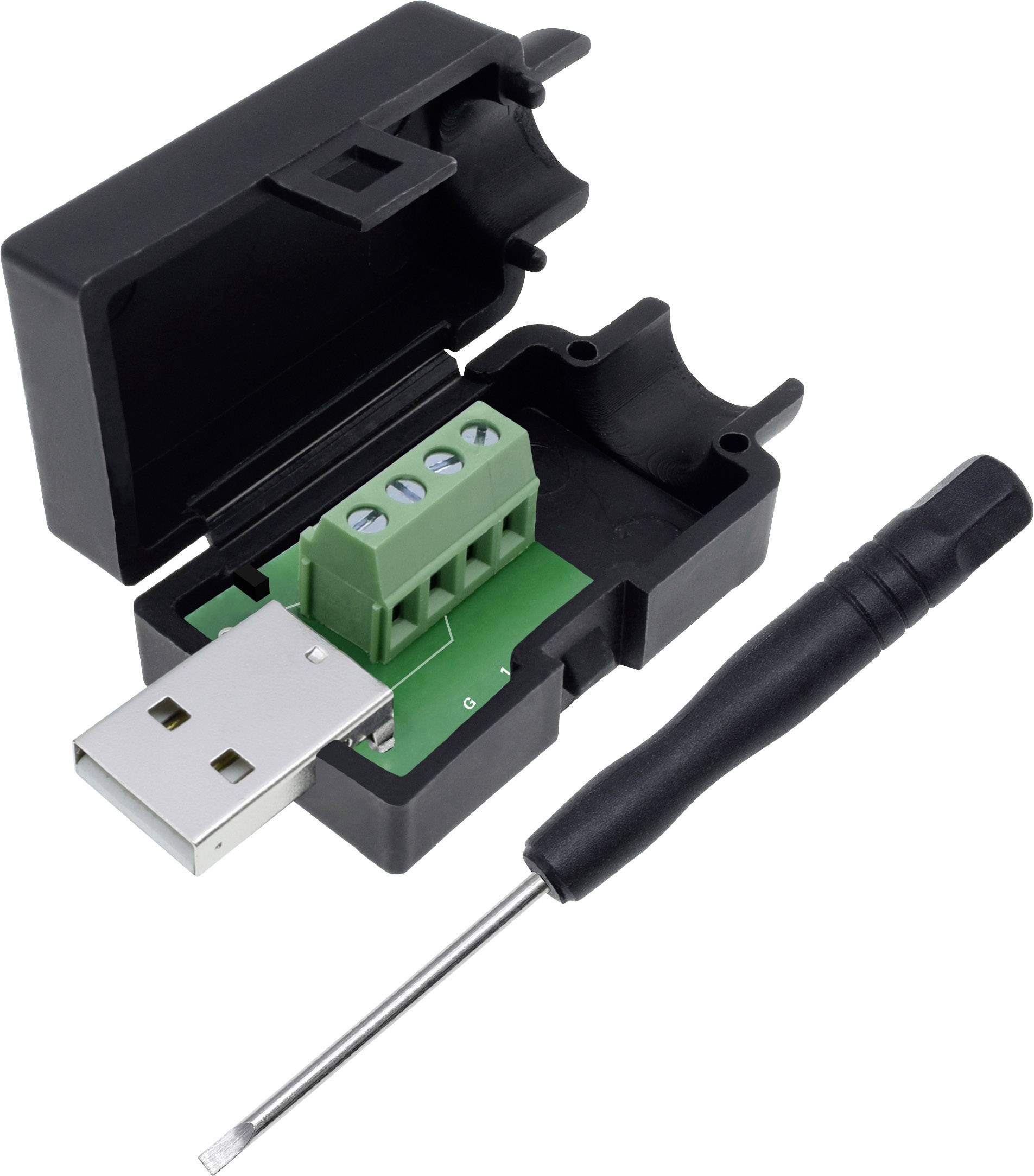 Quadrios USB 2.0 Modular-Stecker Set, Typ A Stecker, gerade 2001C198 Inhalt: 1St.