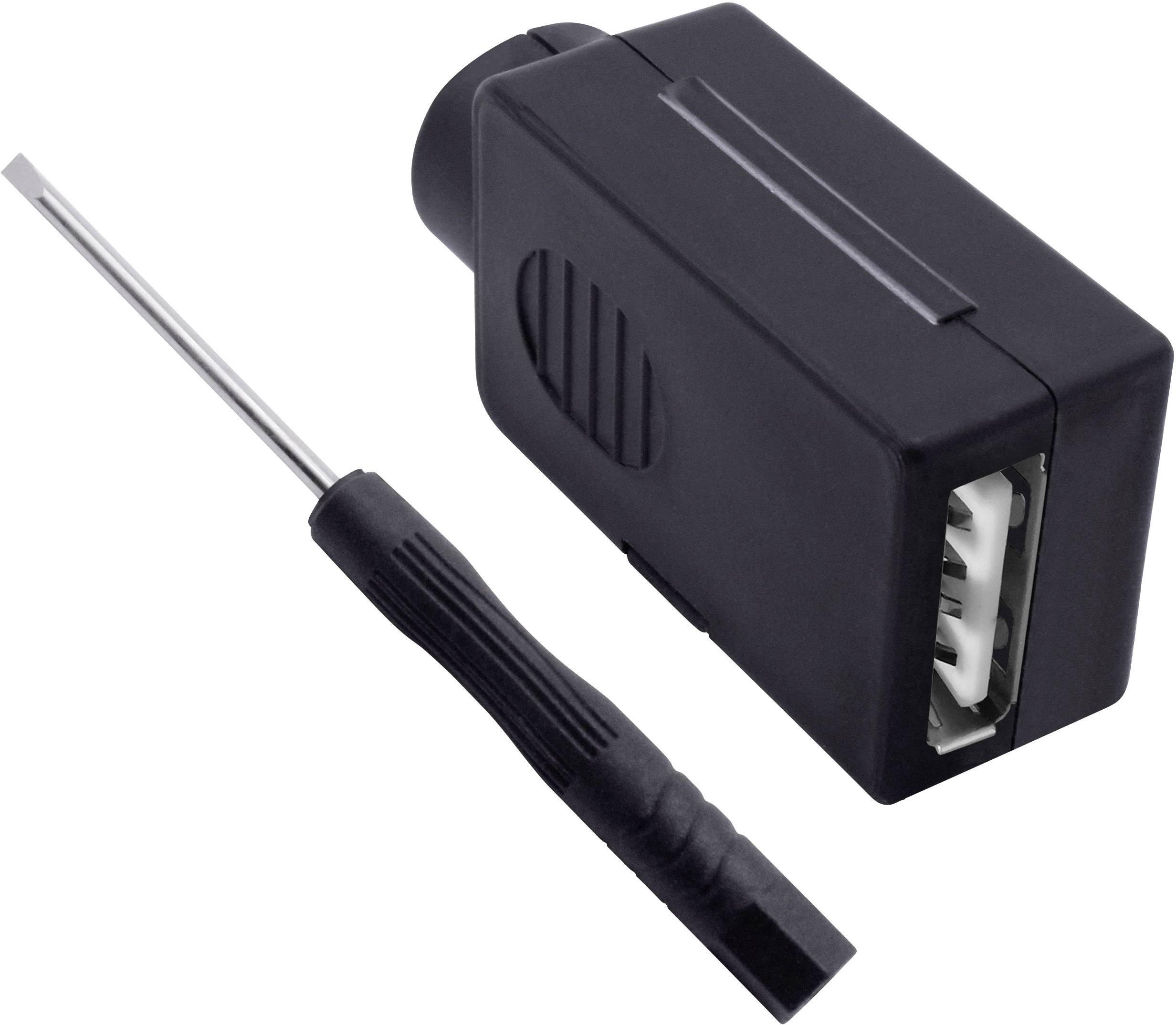 Quadrios USB 2.0 Modular-Buchsen Set, Typ A Buchse, gerade 2001C199 Inhalt: 1St.