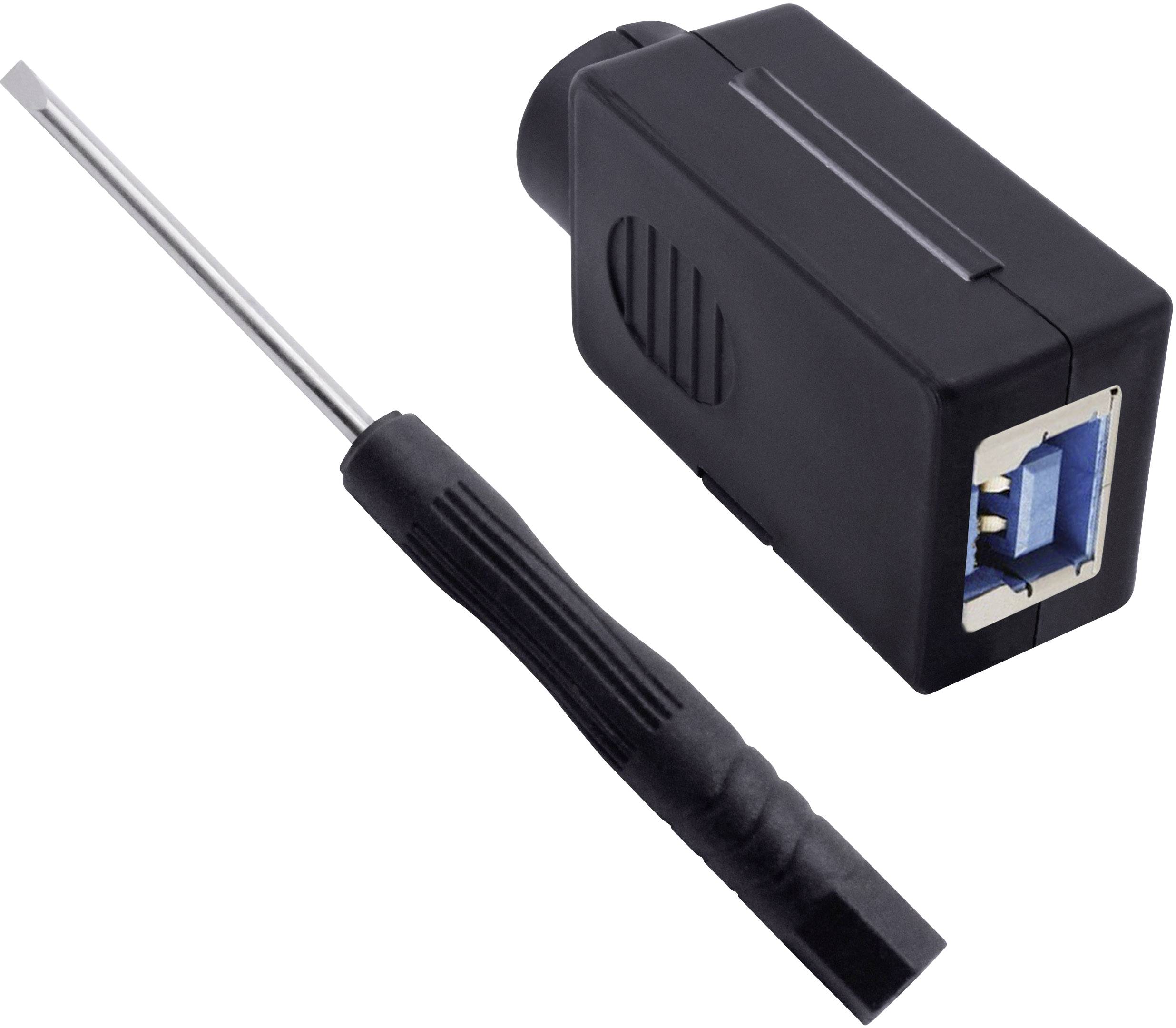 Quadrios USB 3.0 Modular-Buchsen Set, Typ B Buchse, gerade 2001C205 Inhalt: 1 St.