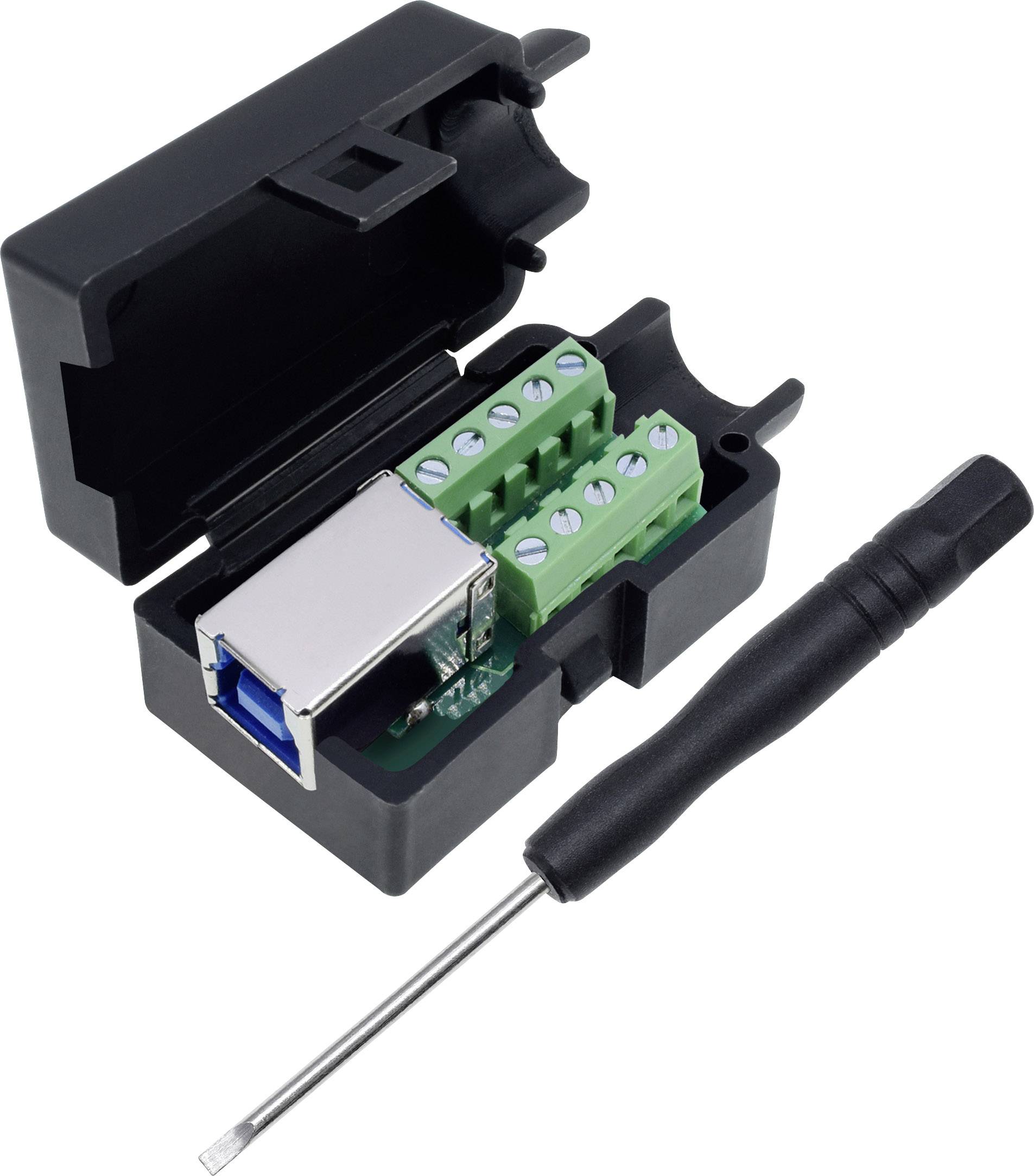 Quadrios USB 3.0 Modular-Buchsen Set, Typ B Buchse, gerade 2001C205 Inhalt: 1 St.