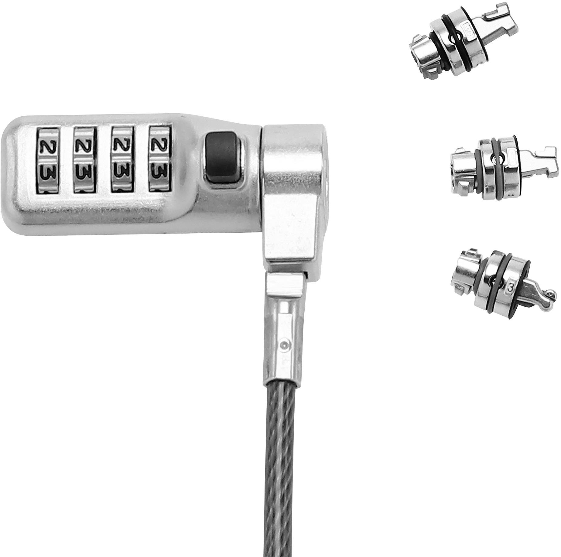 Dicota Laptopschloss Zahlenschloss 2 m Sicherheitskabelschloss