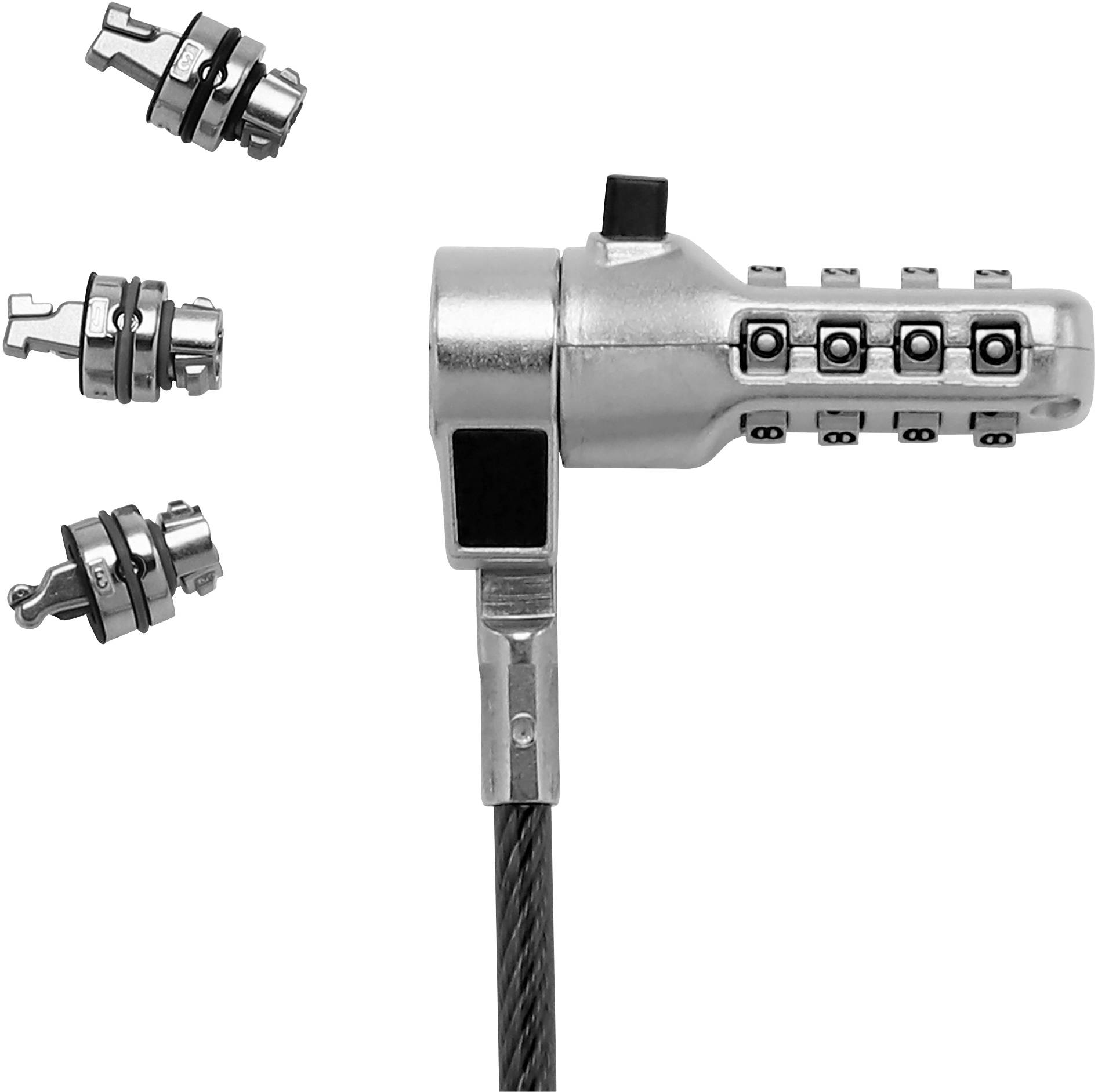 Dicota Laptopschloss Zahlenschloss 2 m Sicherheitskabelschloss