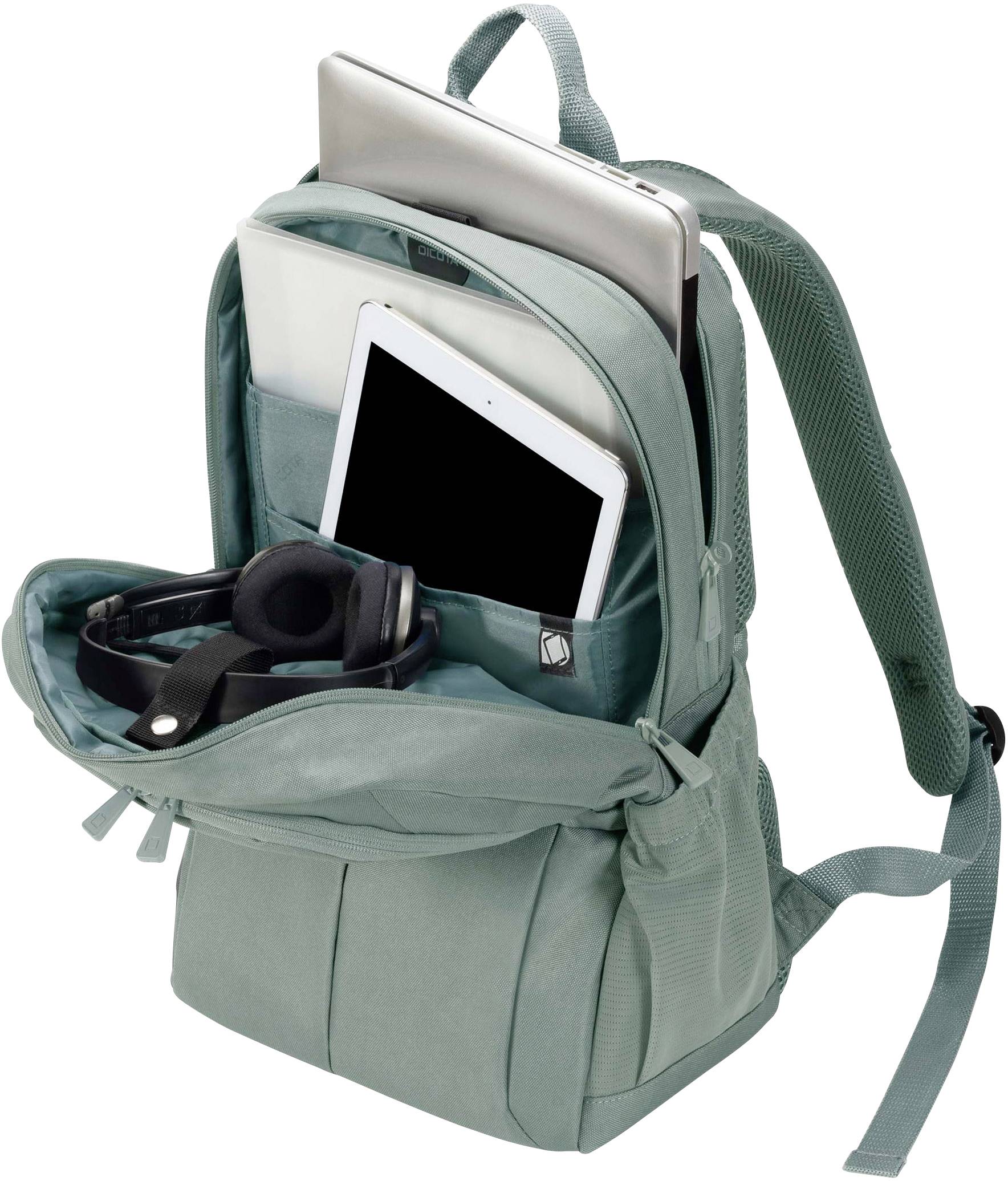 Dicota Notebook Rucksack DICOTA Eco Backpack Scale - Notebook-Ruc Passend für maximal: 39,6 cm (15,6") Grau