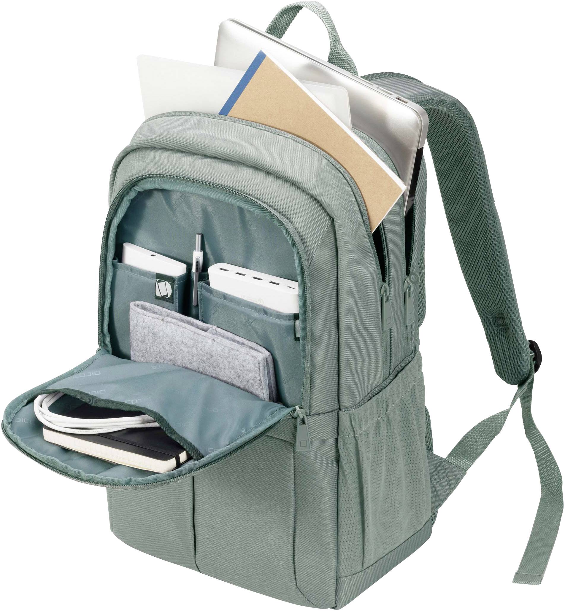 Dicota Notebook Rucksack DICOTA Eco Backpack Scale - Notebook-Ruc Passend für maximal: 39,6 cm (15,6") Grau