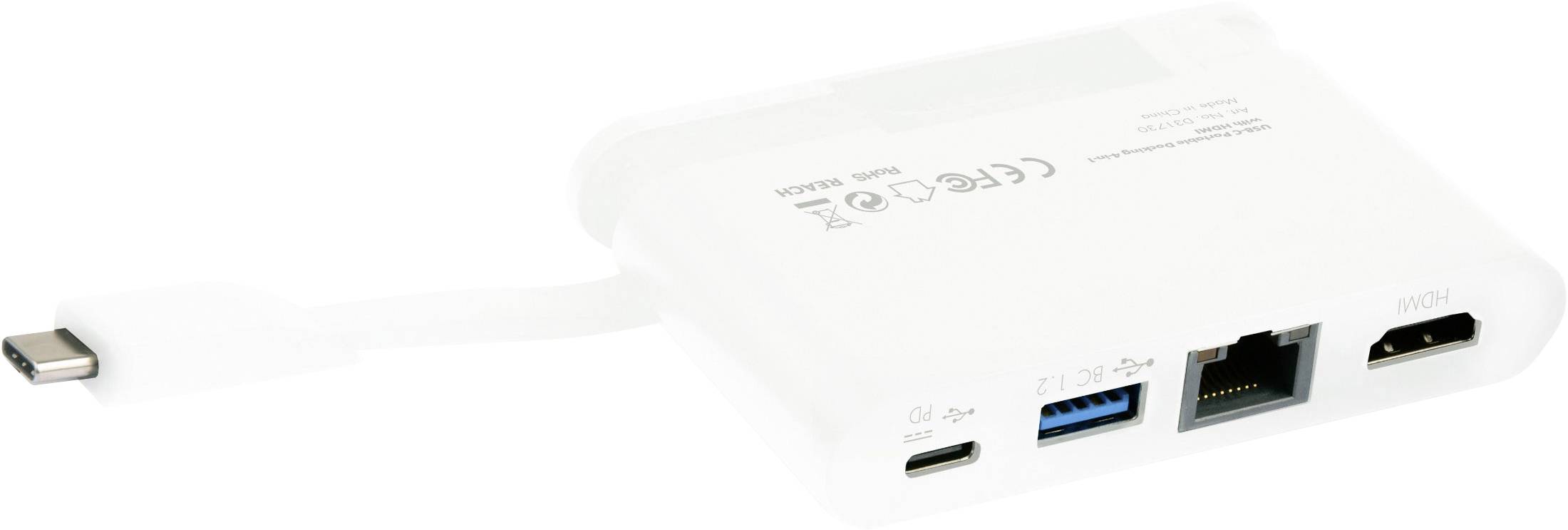 Dicota USB-C® Dockingstation USB-C Portable Docking 4-in-1 with HDMI Passend für Marke Dockingstations: Universal inkl. Ladefunktion, USB-C® Powe