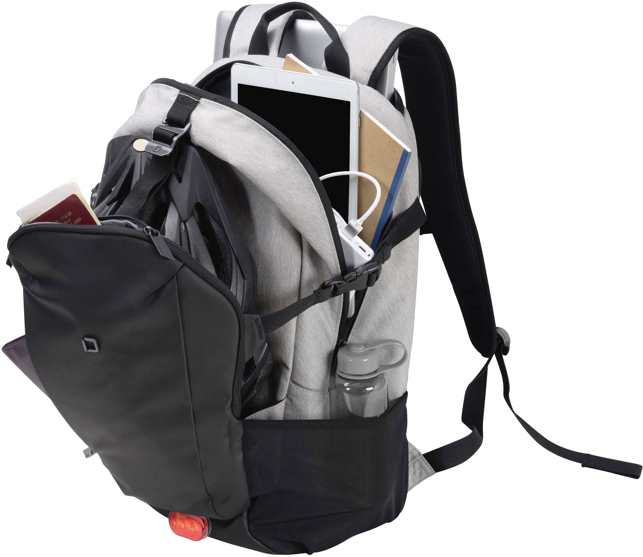 Dicota Notebook Rucksack DICOTA Backpack GO - Notebook-Rucksack - Passend für maximal: 39,6 cm (15,6") Grau