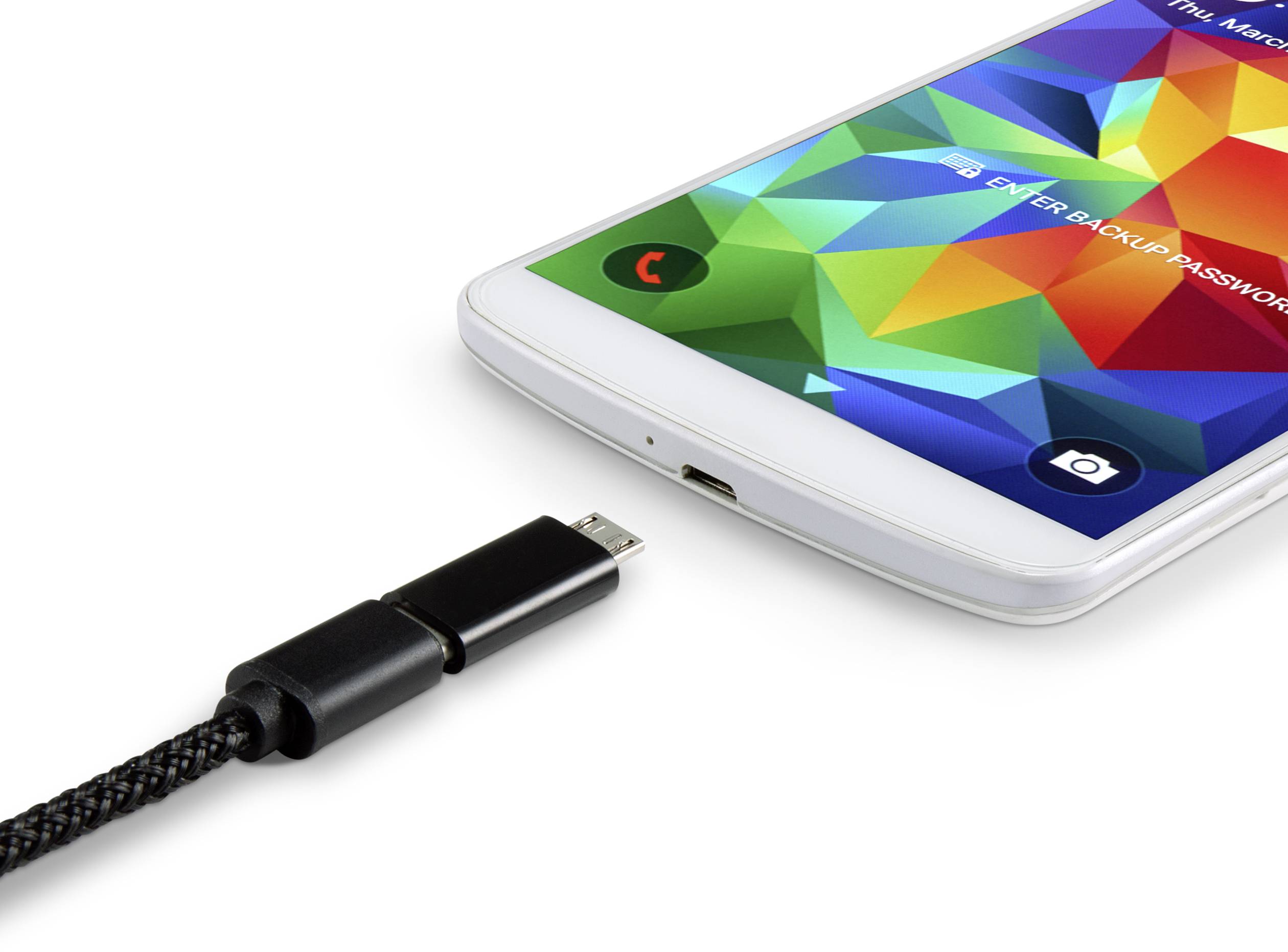 Renkforce USB 2.0 Adapter [1x USB 2.0 Stecker Micro-B - 1x USB-C® Buchse]