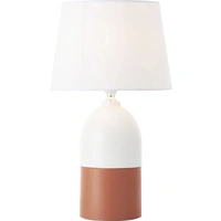 Brilliant Margaux 98842/41 Tischlampe E27 60W Terracotta, Weiß Brilliant Margaux 98842/41 Tischlampe E27 60W Terracotta, Weiß