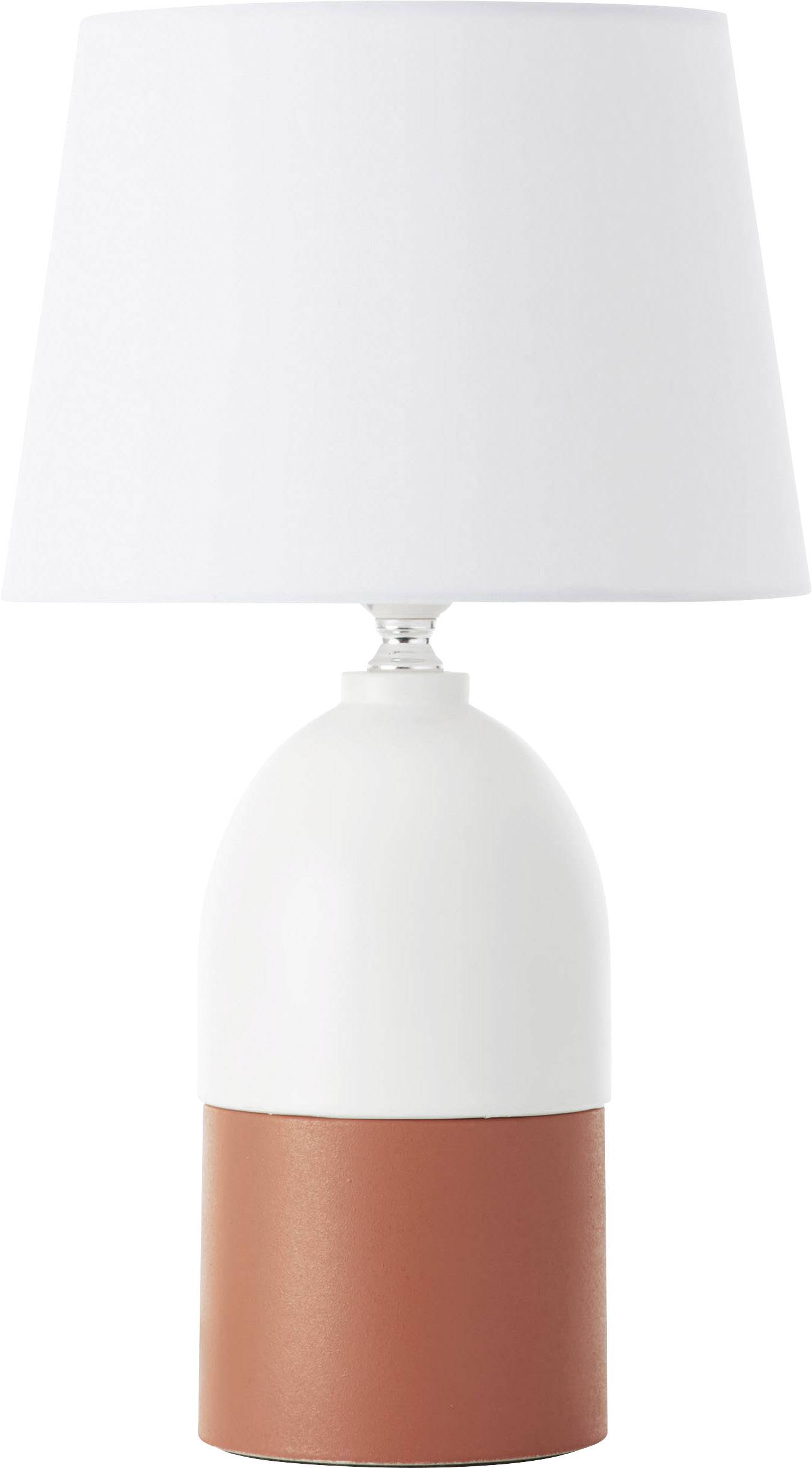 Brilliant Margaux 98842/41 Tischlampe E27 60W Terracotta, Weiß