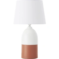Brilliant Margaux 98842/41 Tischlampe E27 60W Terracotta, Weiß Brilliant Margaux 98842/41 Tischlampe E27 60W Terracotta, Weiß