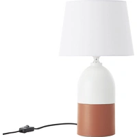 Brilliant Margaux 98842/41 Tischlampe E27 60W Terracotta, Weiß Brilliant Margaux 98842/41 Tischlampe E27 60W Terracotta, Weiß
