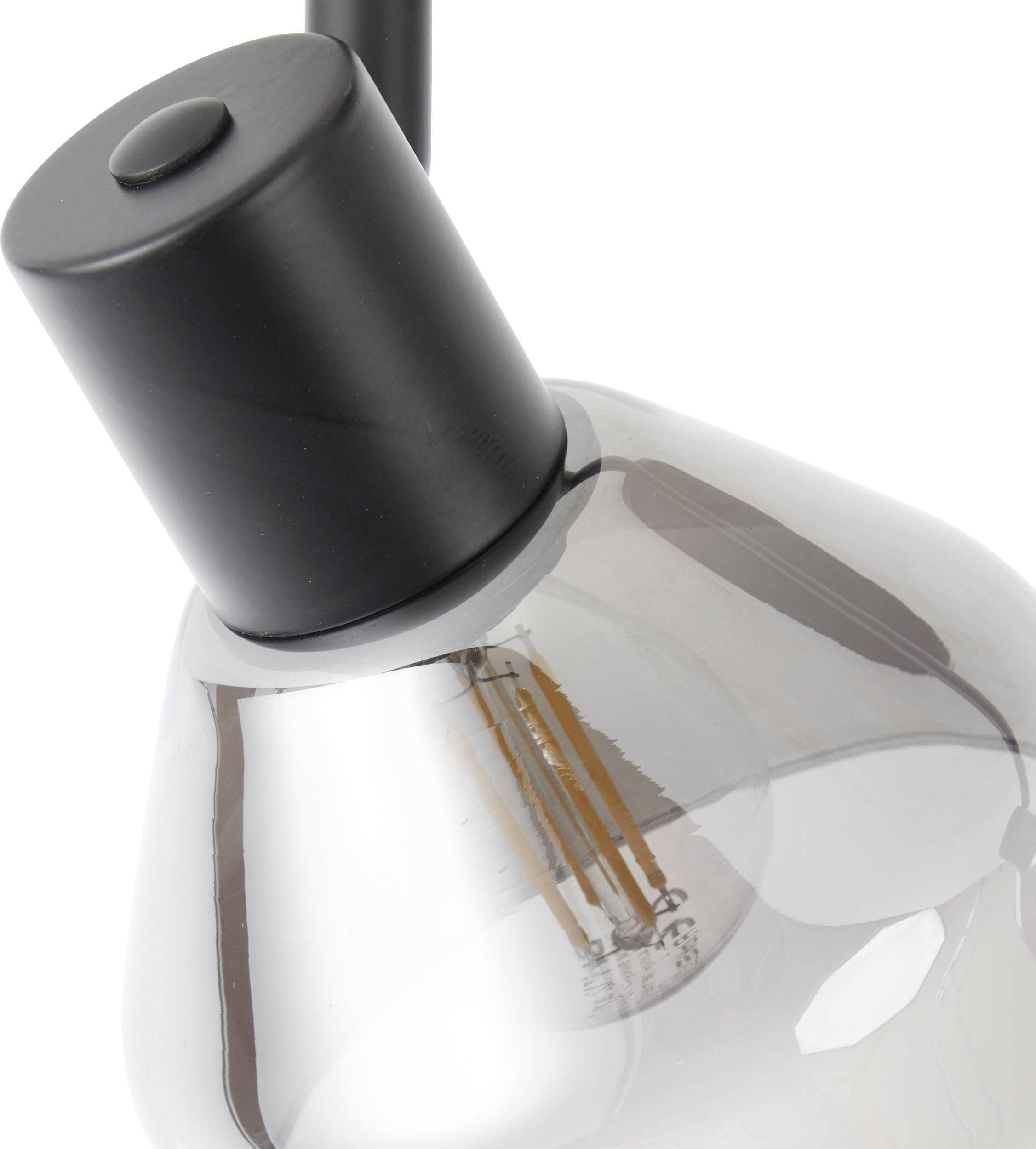 Brilliant 82732/06 Reflekt Deckenleuchte E14 18W Schwarz (matt), Glas matt